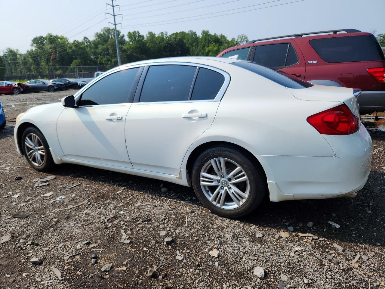 2012 Infiniti G37 Sedan X White vin: JN1CV6AR2CM677825