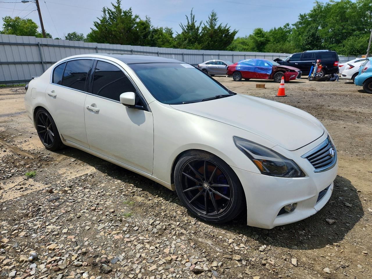 2012 Infiniti G37 Белый vin: JN1CV6AR2CM976375