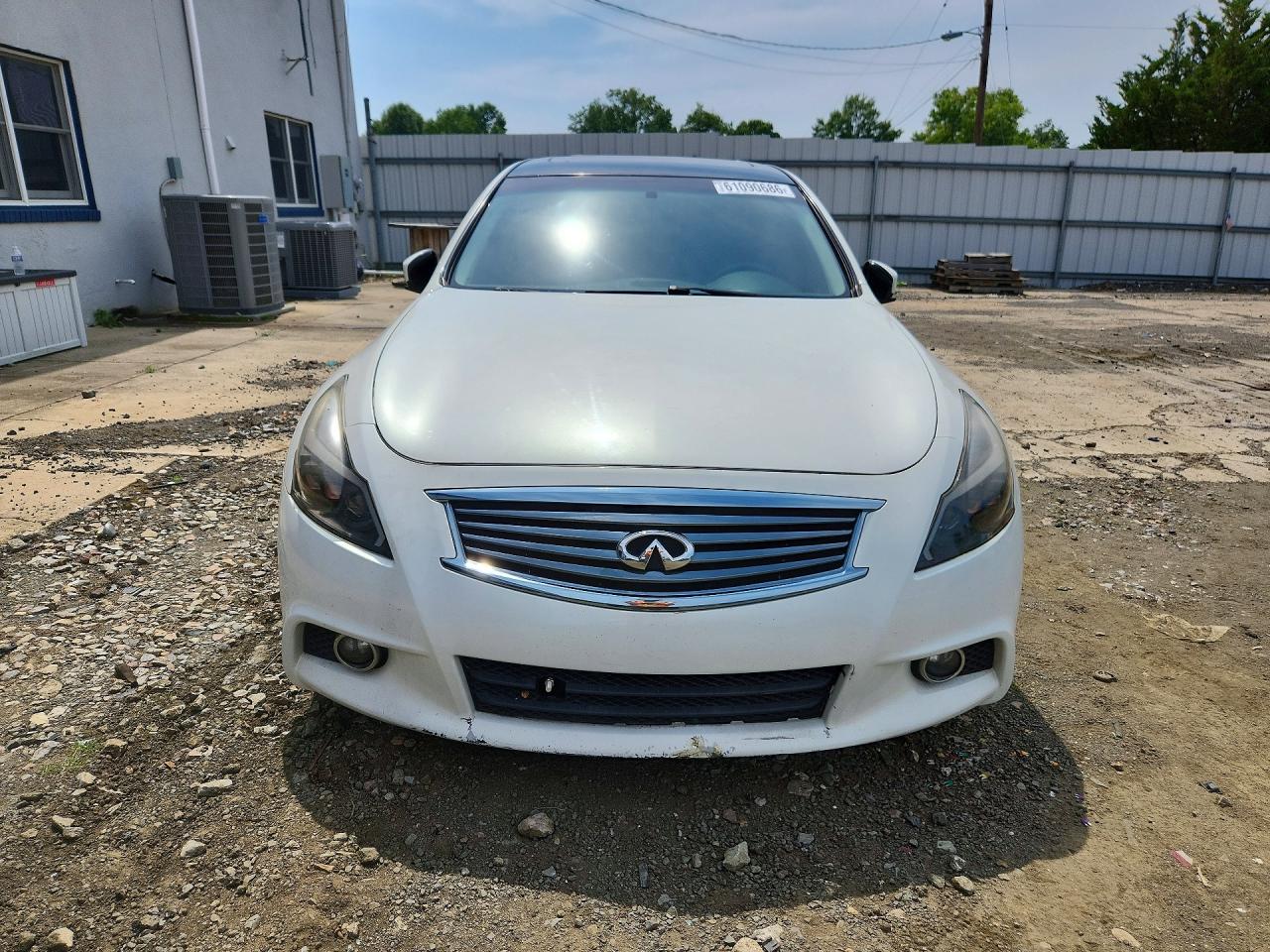 2012 Infiniti G37 Белый vin: JN1CV6AR2CM976375