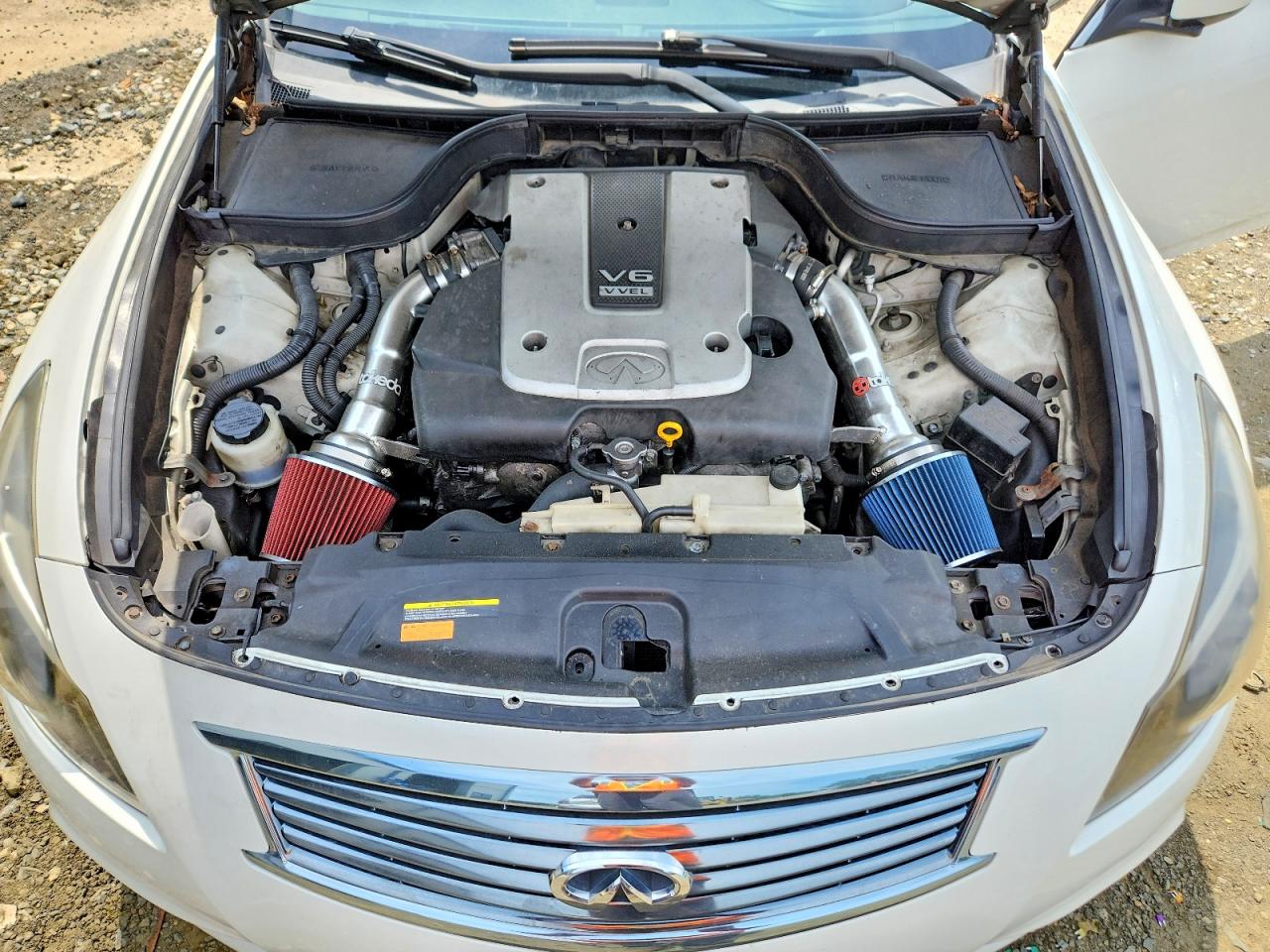 2012 Infiniti G37 Белый vin: JN1CV6AR2CM976375