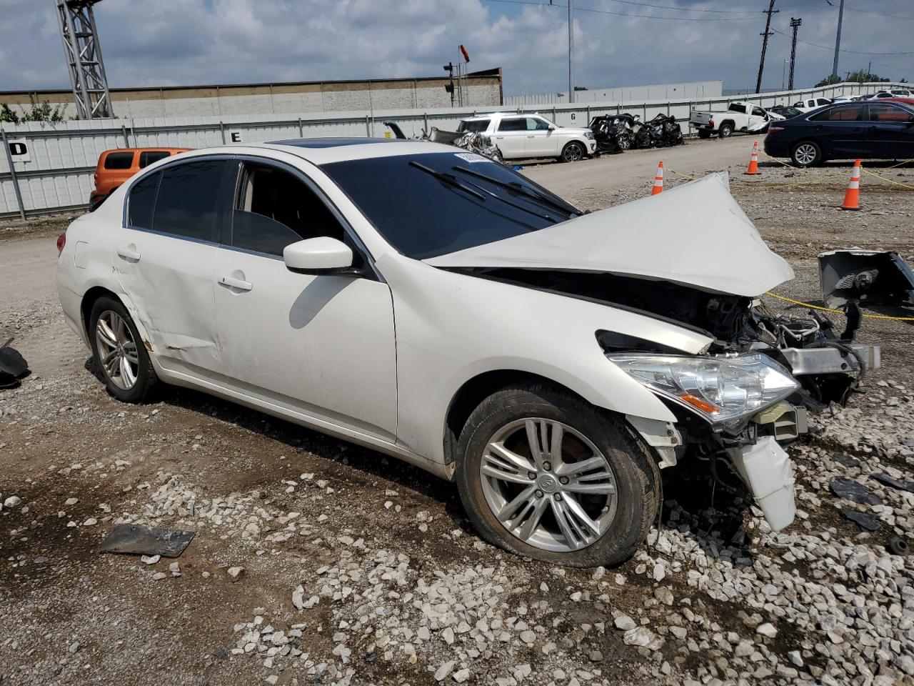 2013 Infiniti G37 Sedan X White vin: JN1CV6AR2DM356580