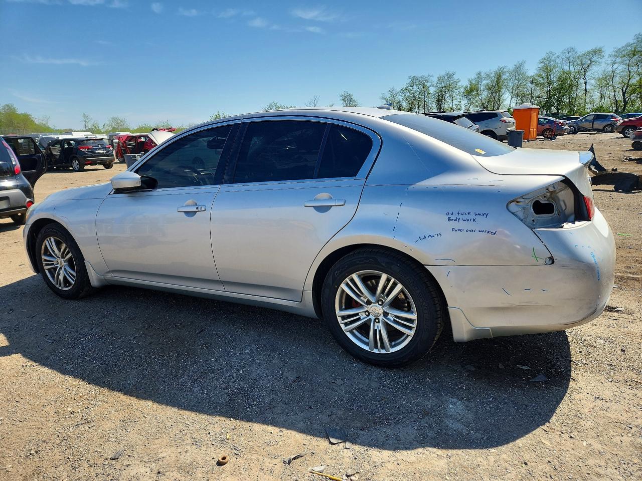 2013 Infiniti G37 Sedan X Silver vin: JN1CV6AR2DM357048