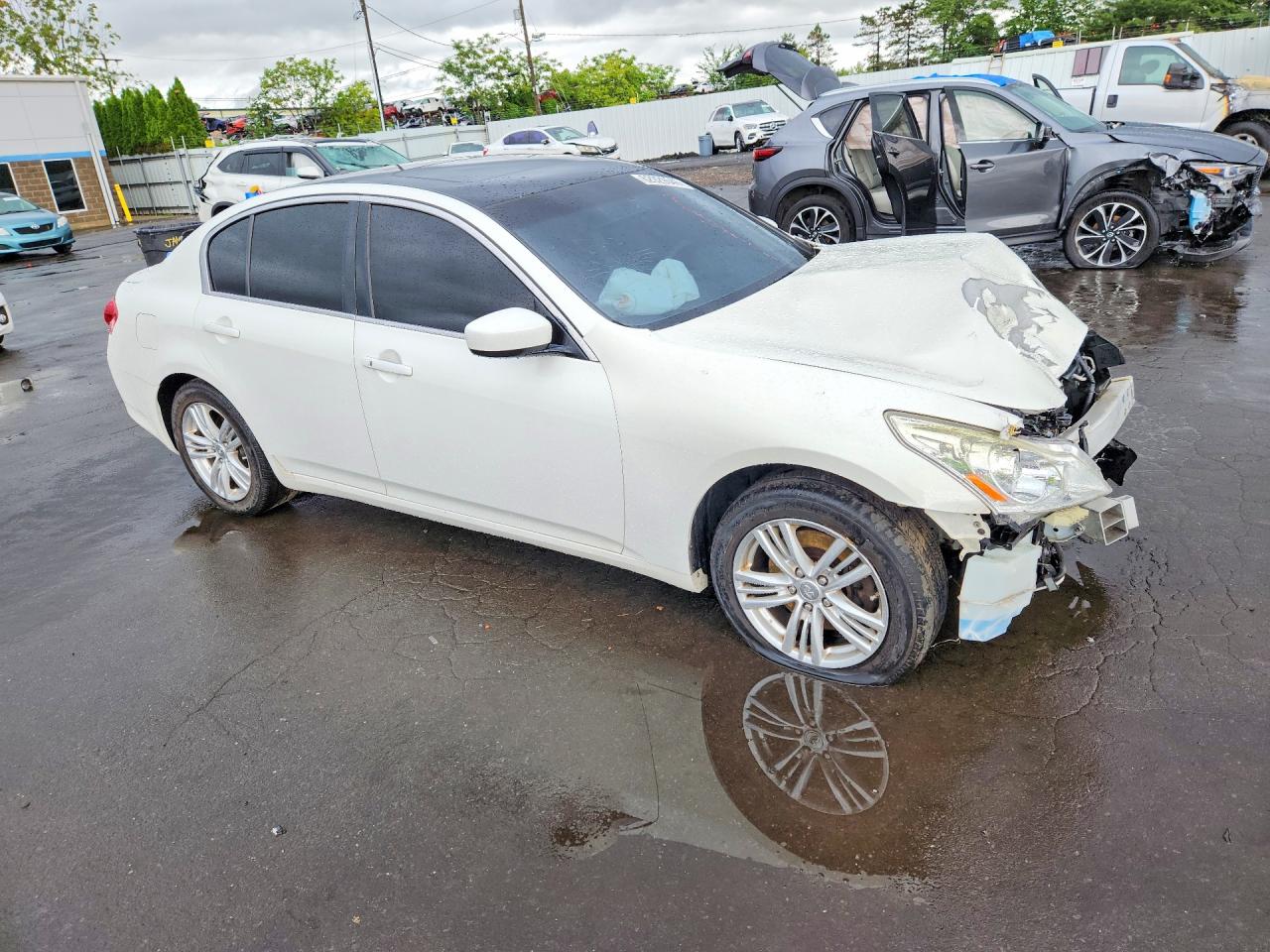 2013 Infiniti G37 Sedan X White vin: JN1CV6AR2DM358328