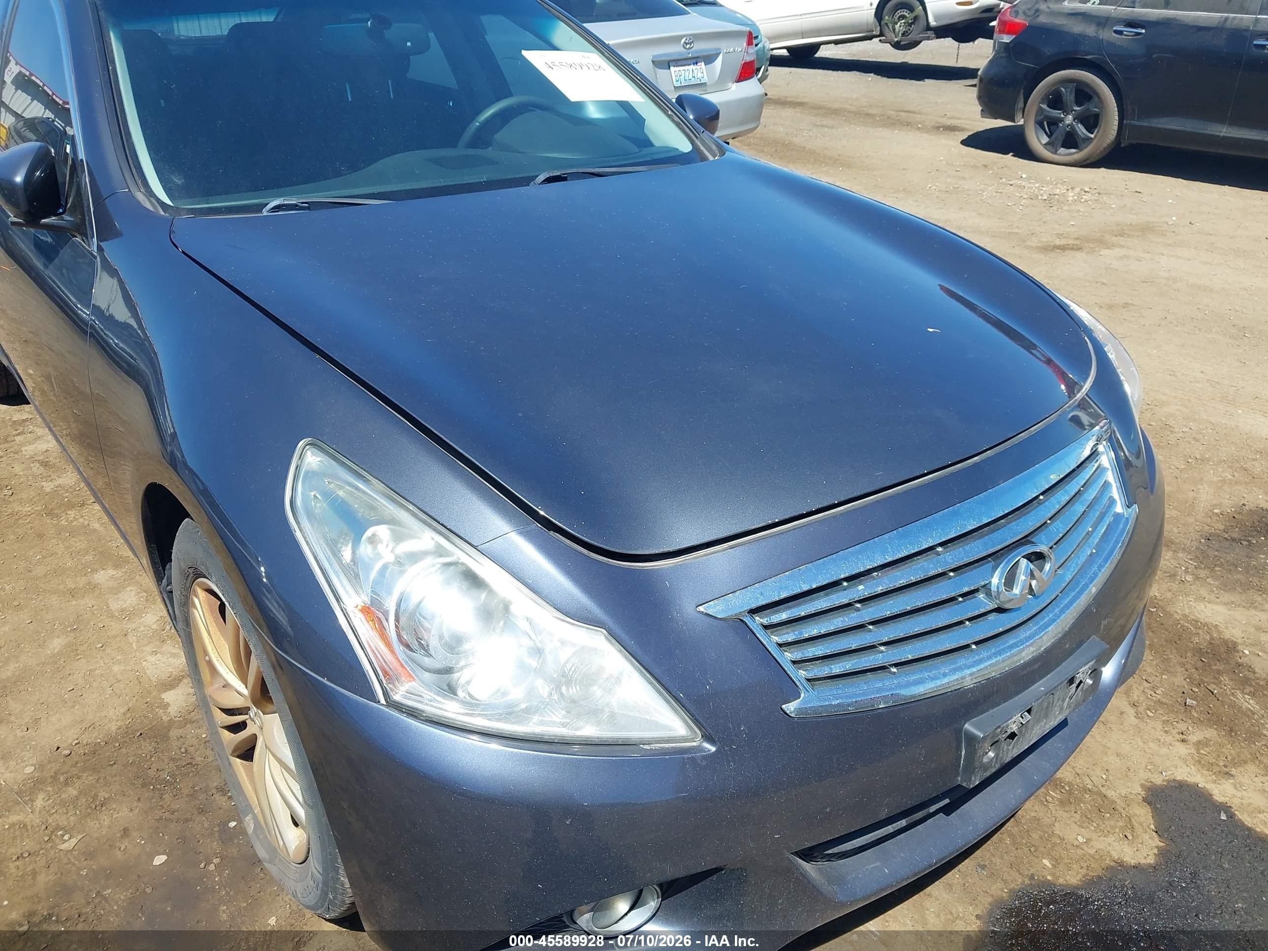2013 Infiniti G37x   Silver vin: JN1CV6AR2DM753044
