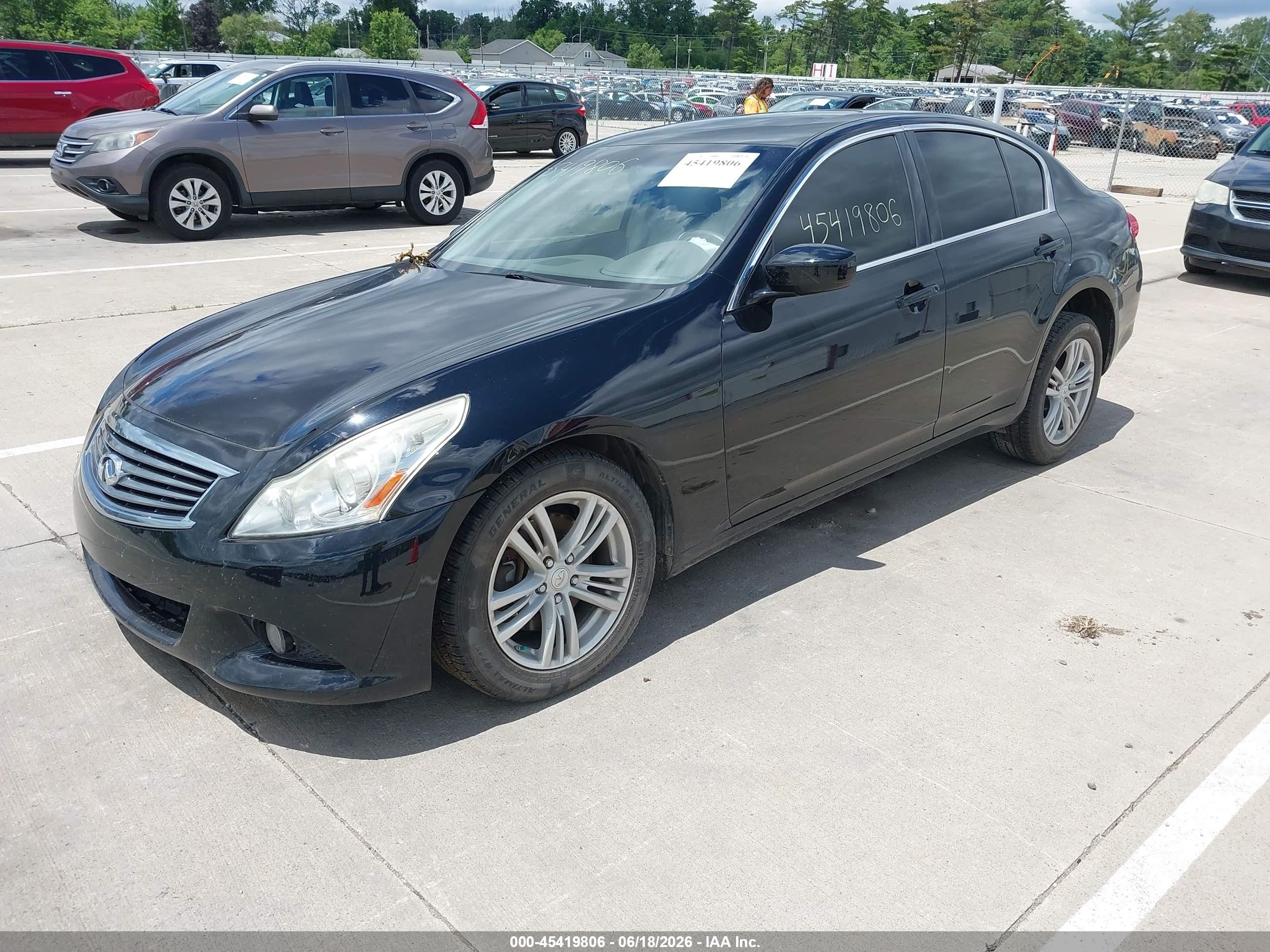2013 Infiniti G37x Black vin: JN1CV6AR2DM754937