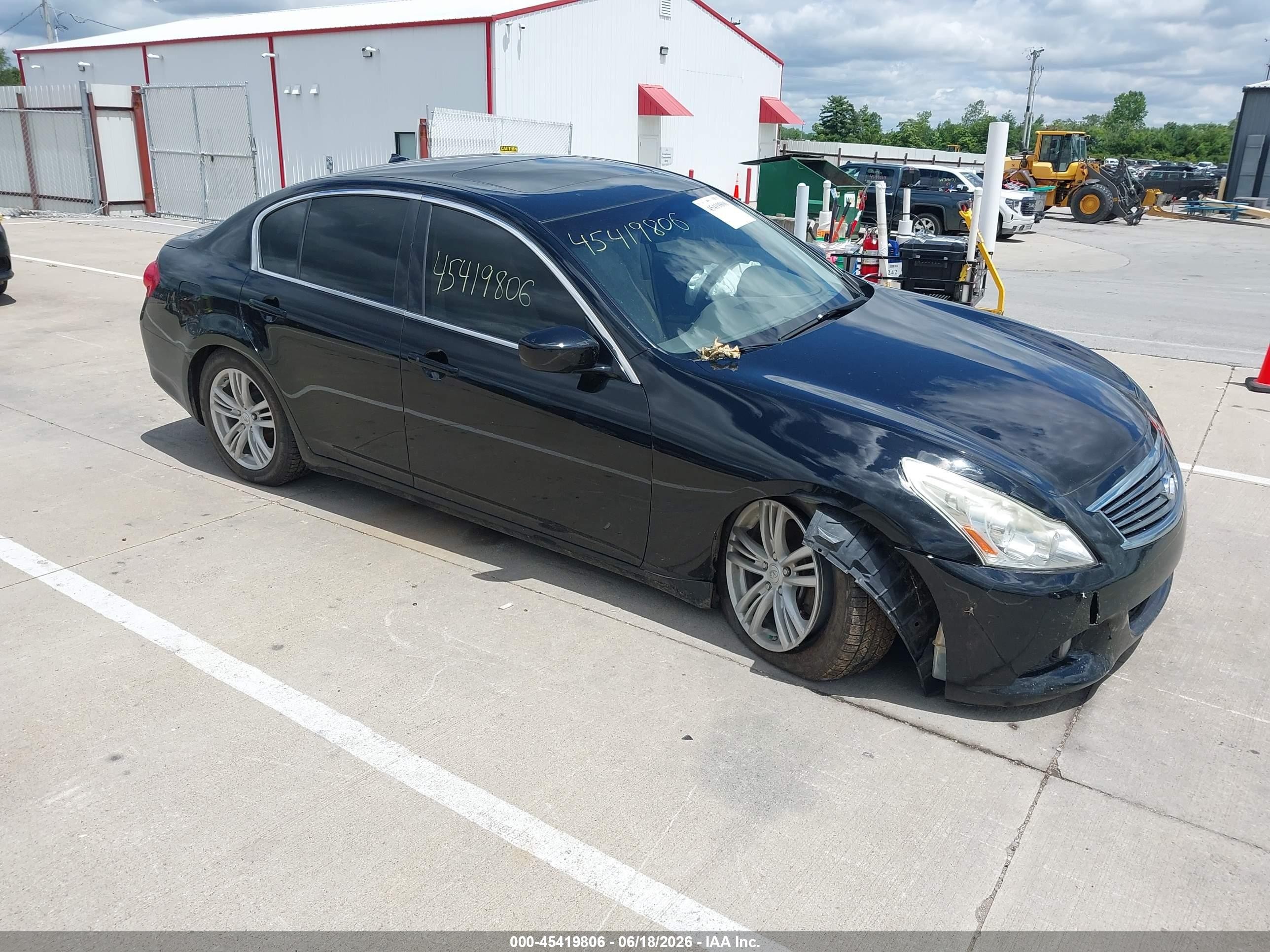 2013 Infiniti G37x Black vin: JN1CV6AR2DM754937