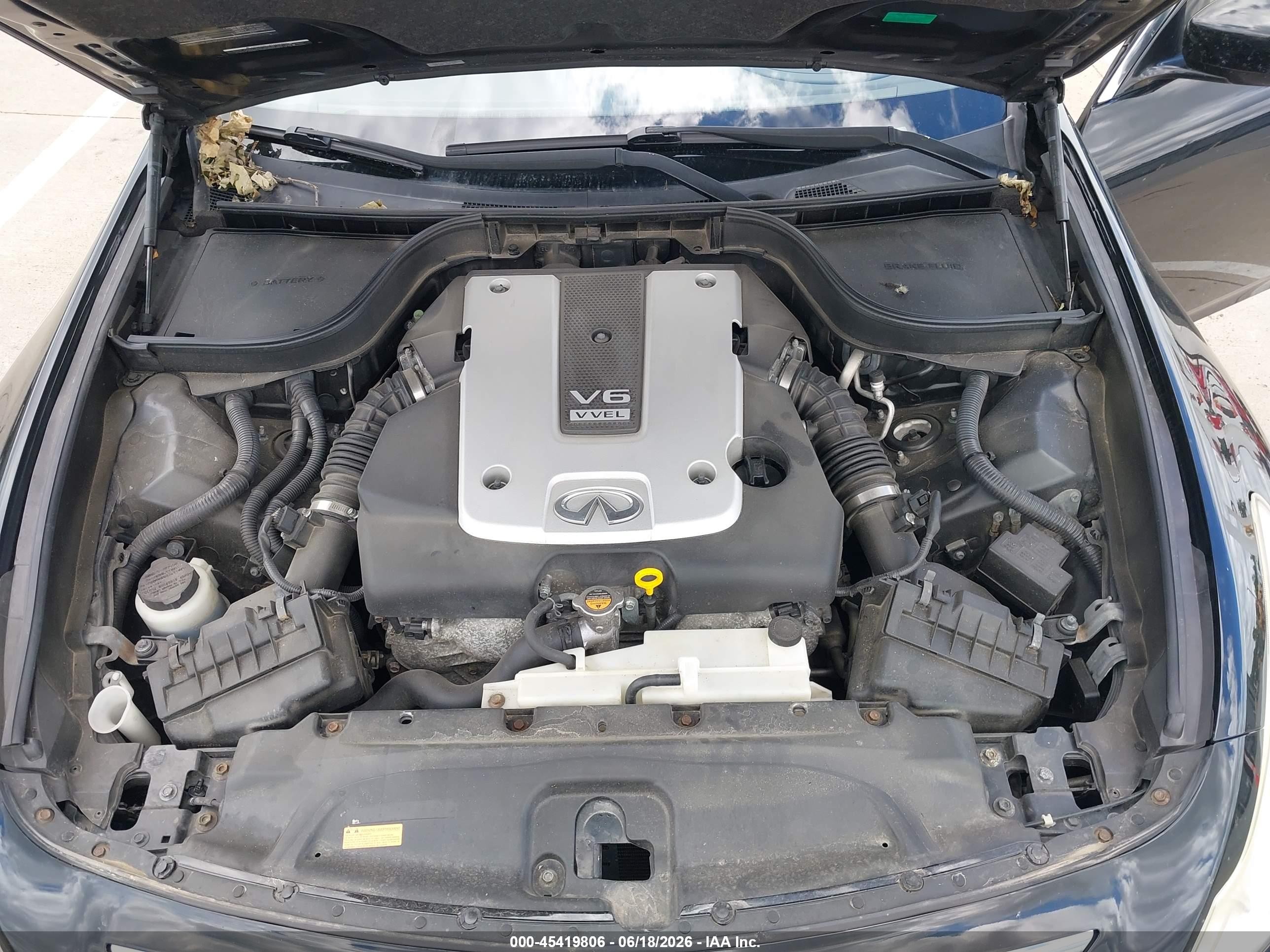 2013 Infiniti G37x Black vin: JN1CV6AR2DM754937