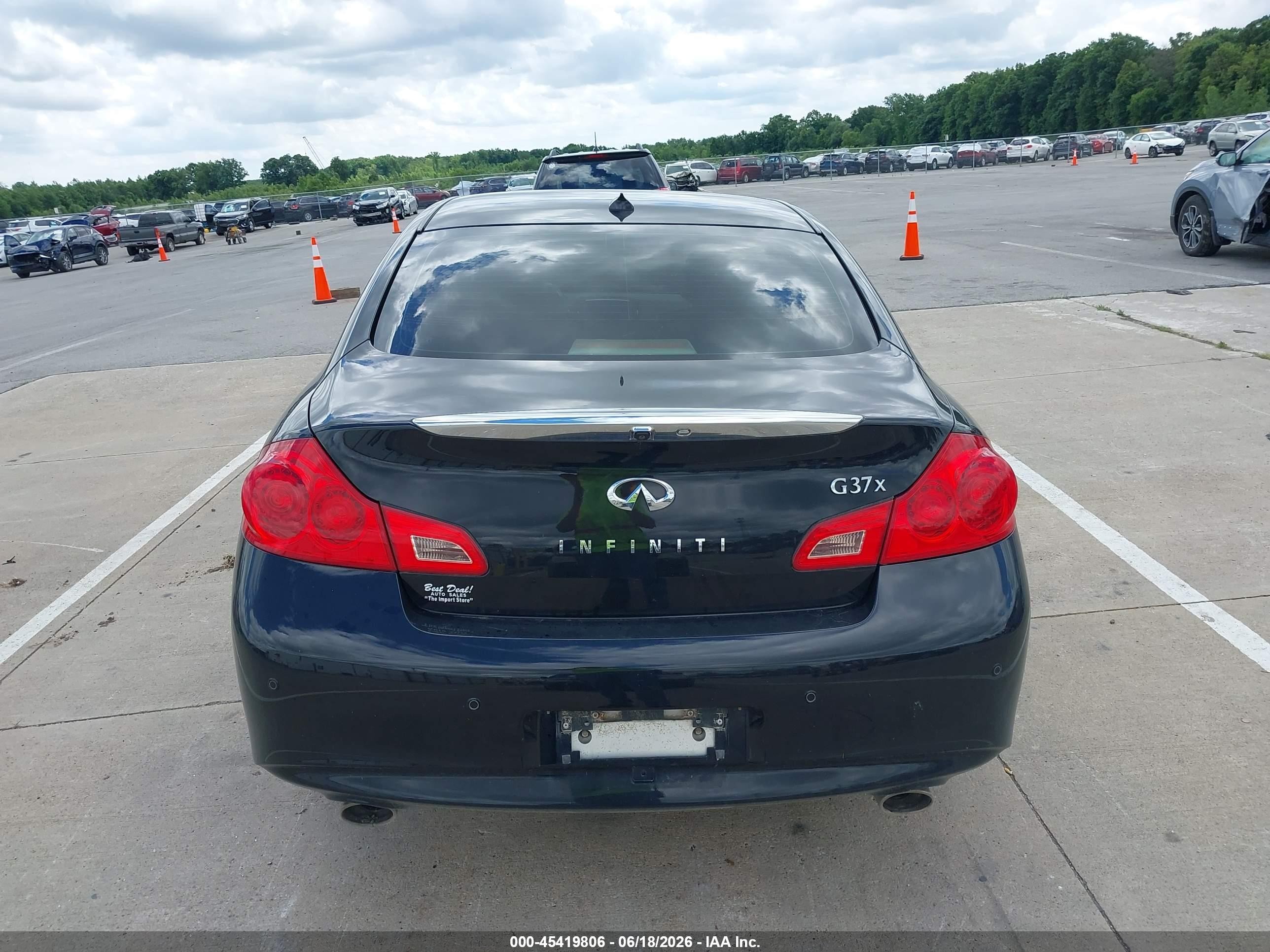 2013 Infiniti G37x Black vin: JN1CV6AR2DM754937