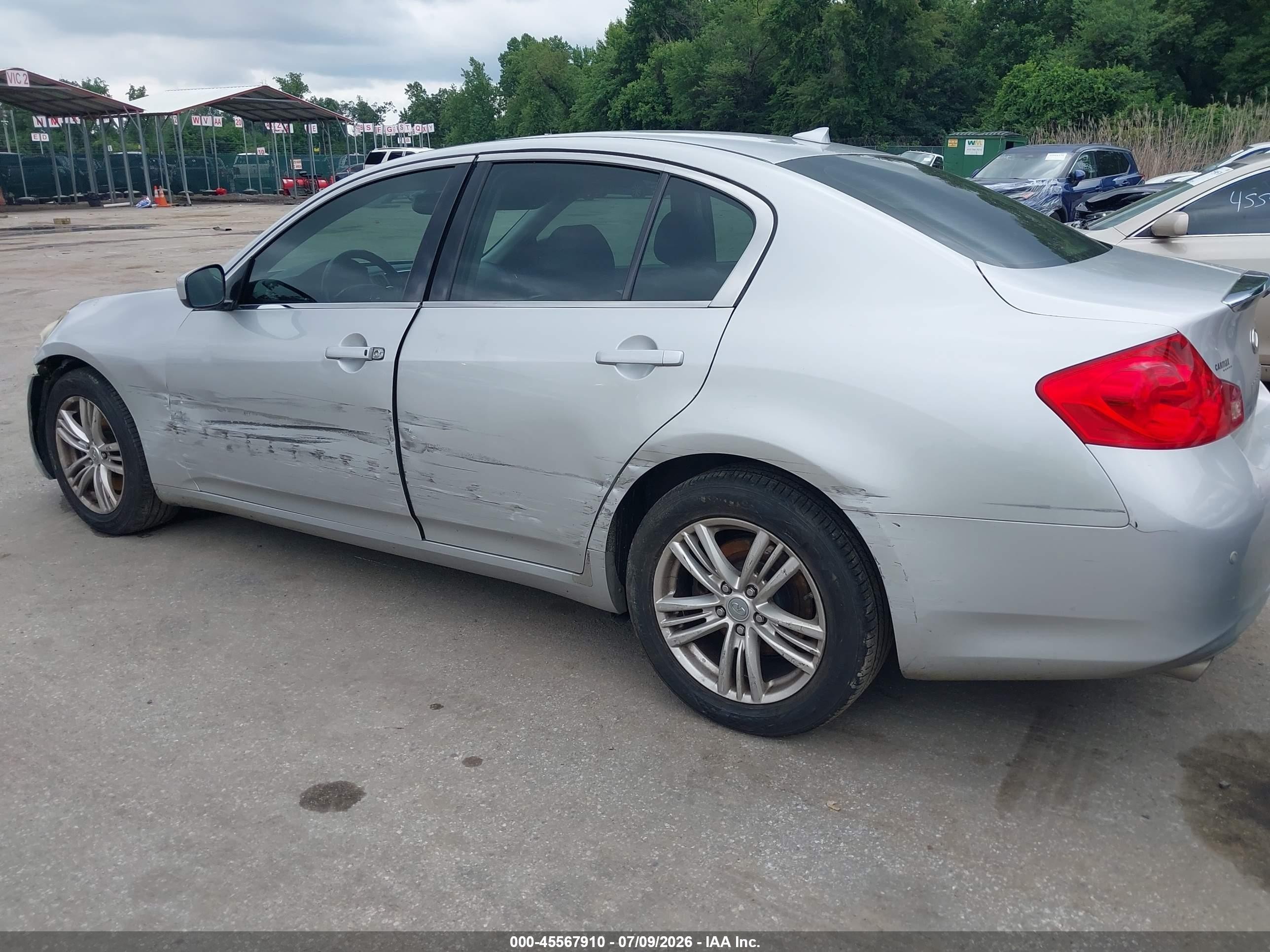 2013 Infiniti G37x Серебряный vin: JN1CV6AR2DM755876