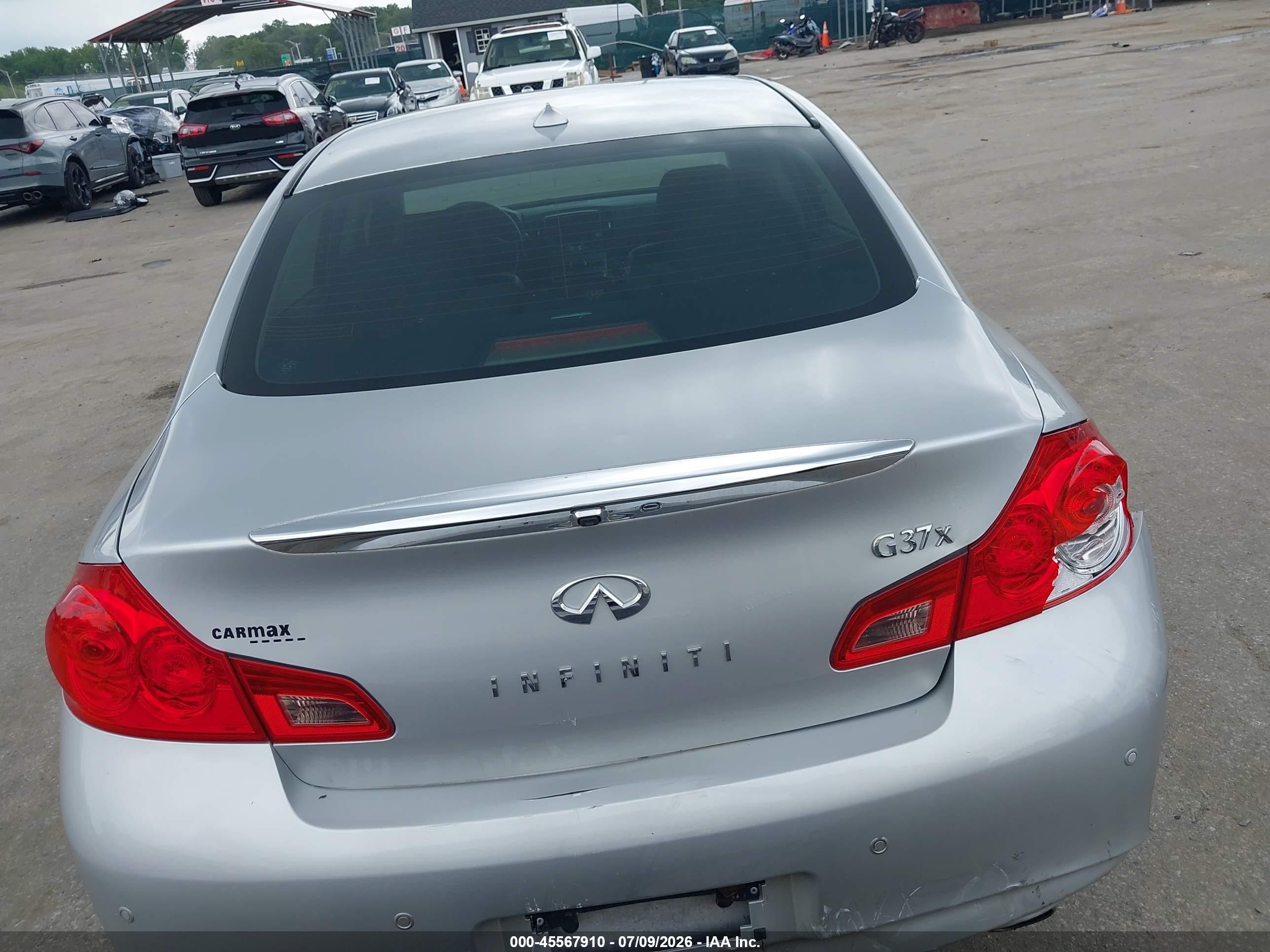 2013 Infiniti G37x Серебряный vin: JN1CV6AR2DM755876