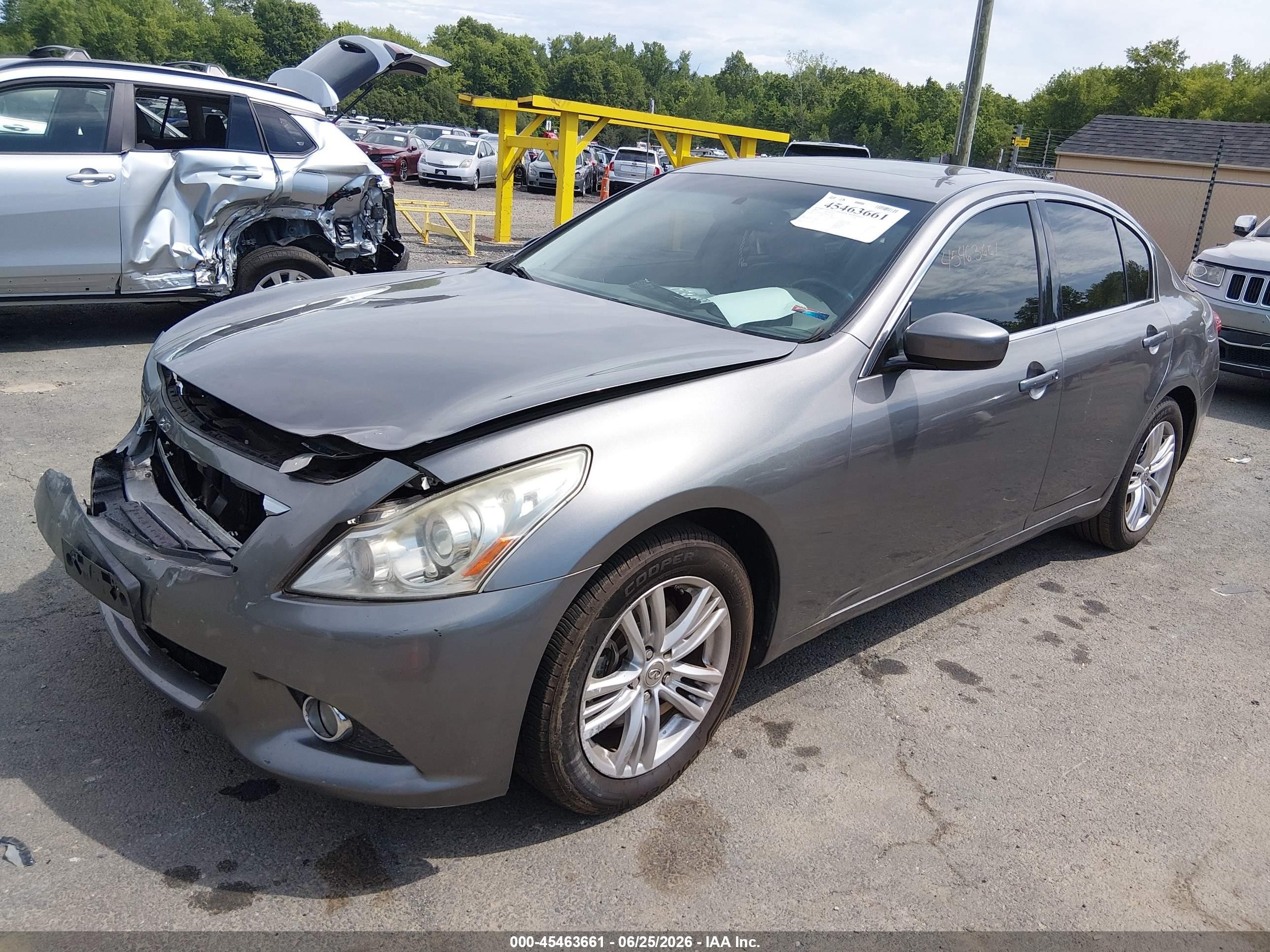 2013 Infiniti G37x Серый vin: JN1CV6AR2DM765209