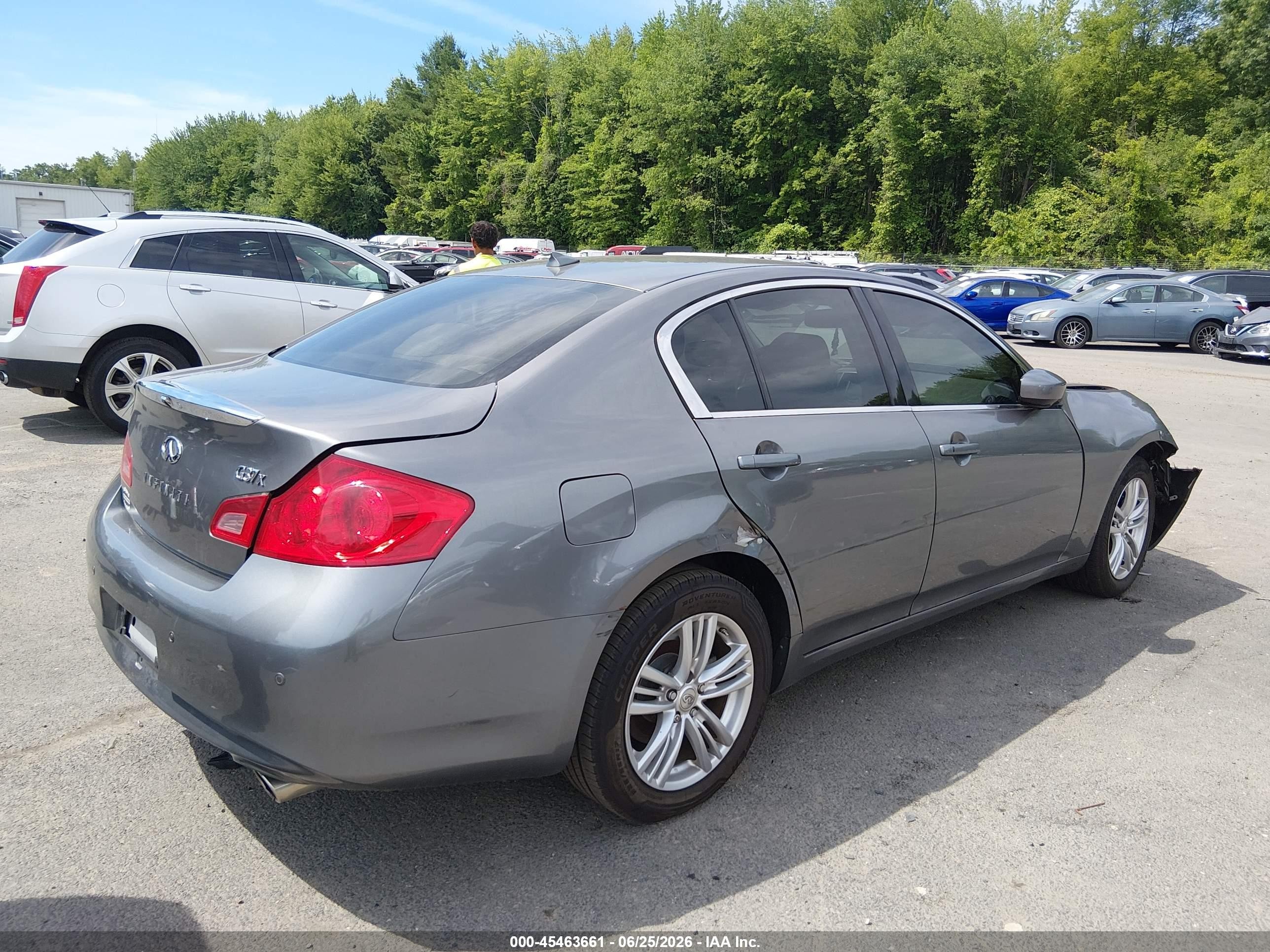 2013 Infiniti G37x Серый vin: JN1CV6AR2DM765209