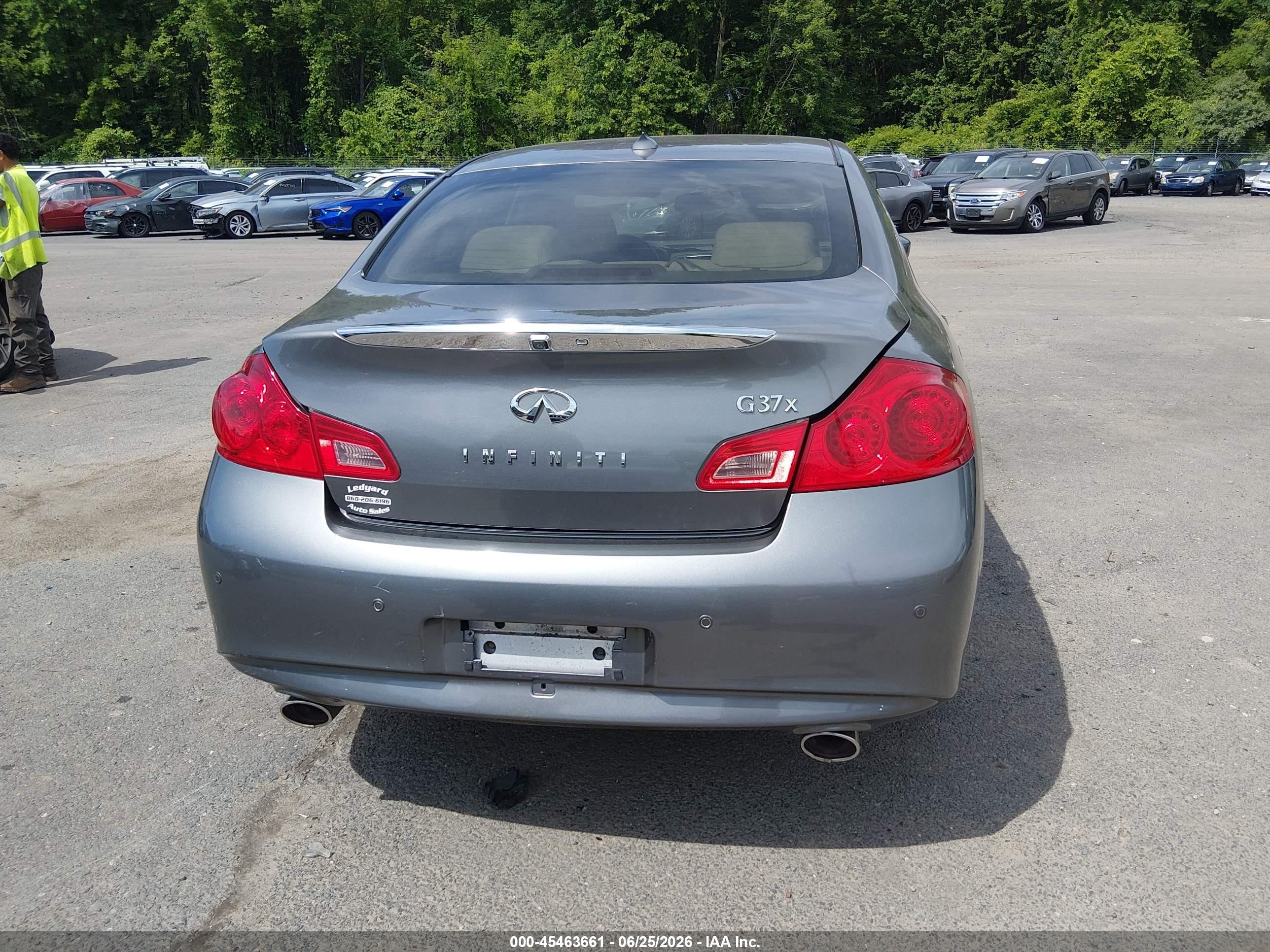 2013 Infiniti G37x Серый vin: JN1CV6AR2DM765209