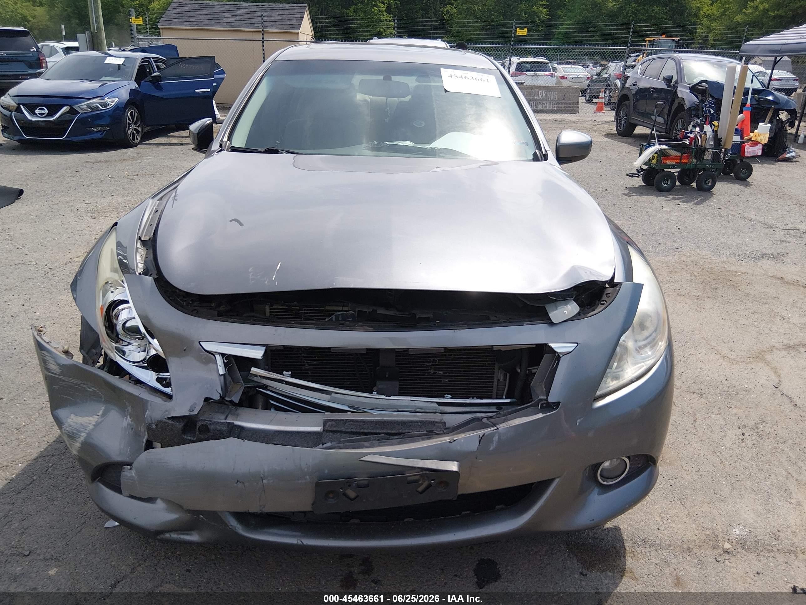 2013 Infiniti G37x Серый vin: JN1CV6AR2DM765209