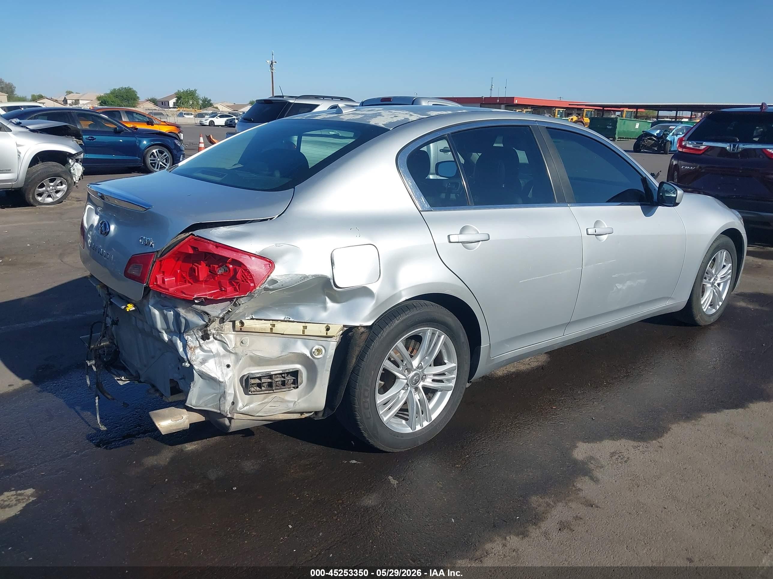 2013 Infiniti G37x   Silver vin: JN1CV6AR2DM767347