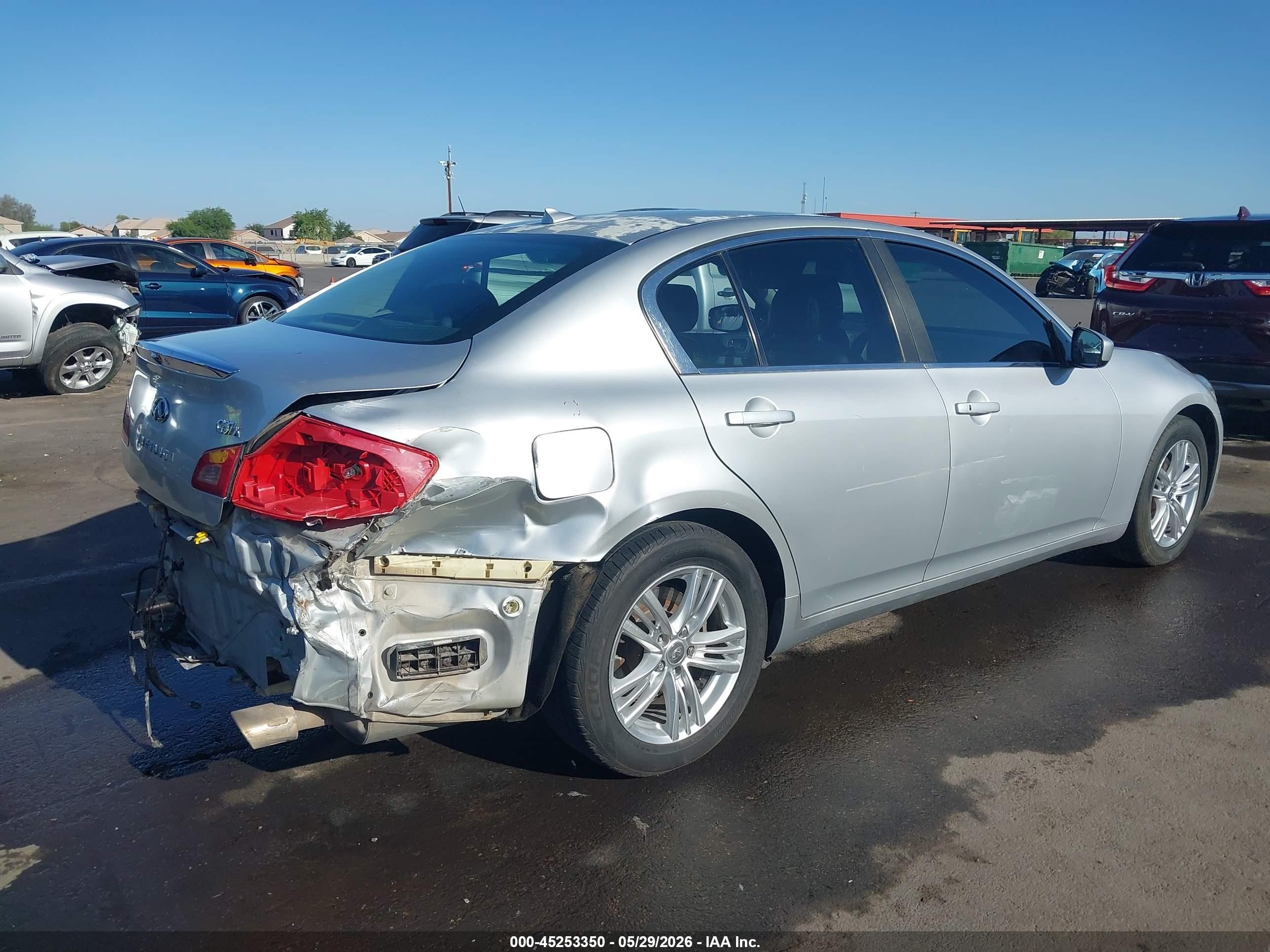 2013 Infiniti G37x   Silver vin: JN1CV6AR2DM767347