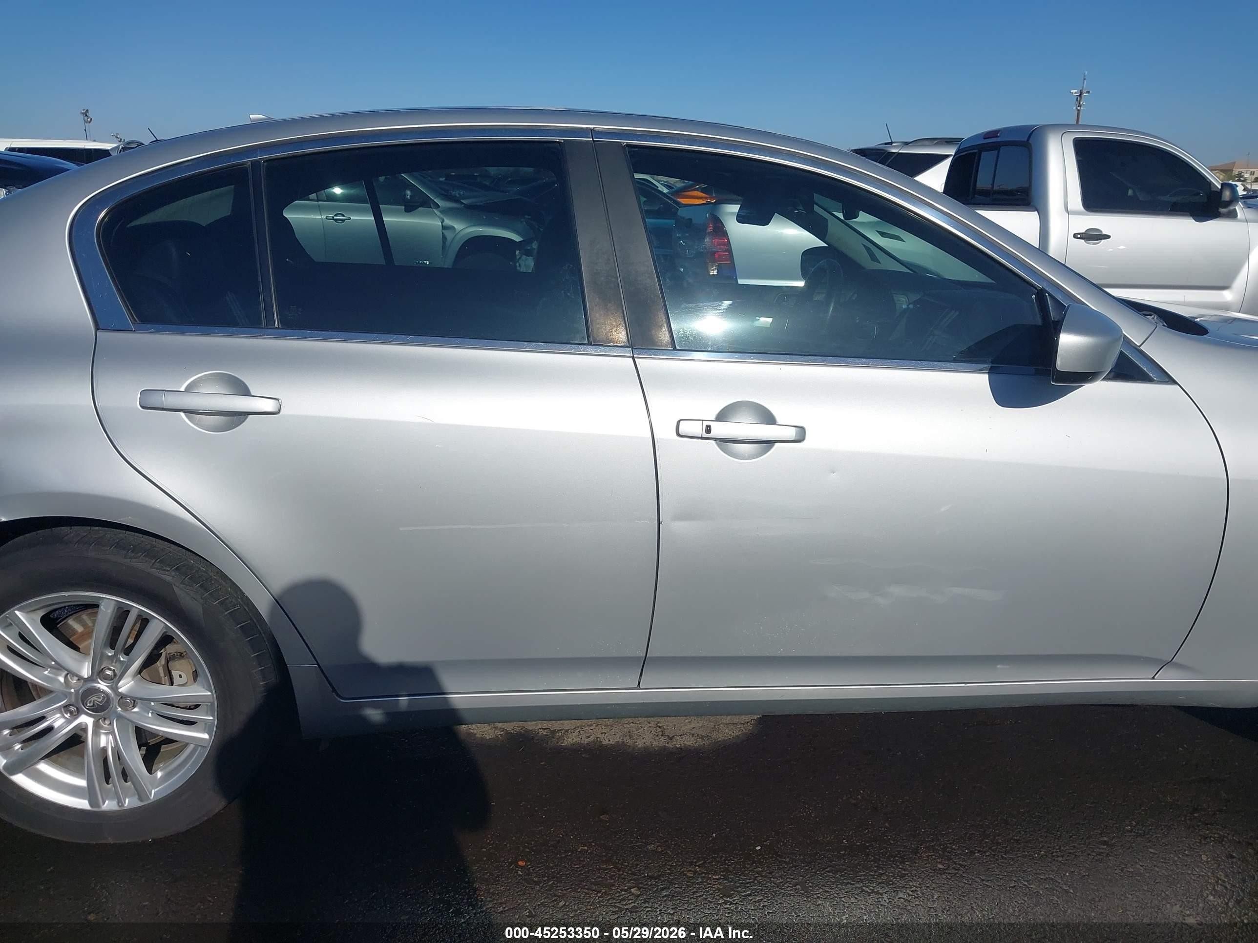 2013 Infiniti G37x   Silver vin: JN1CV6AR2DM767347