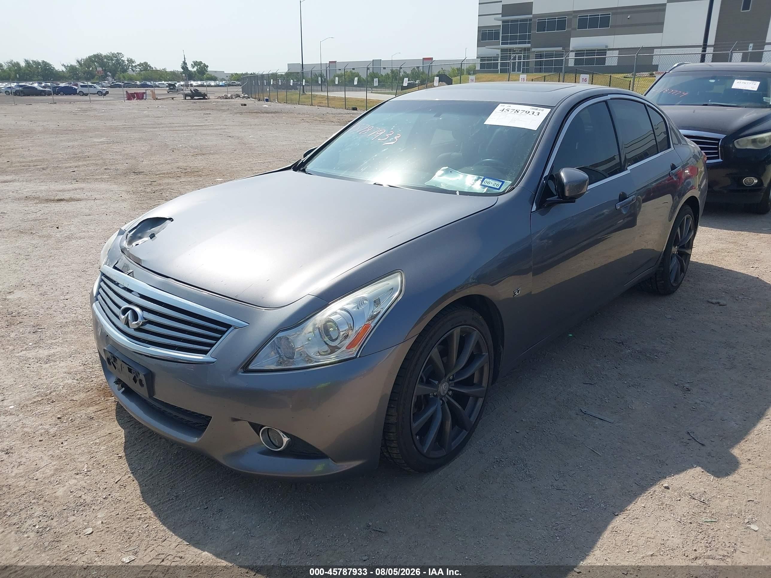 2015 Infiniti Q40 Gray vin: JN1CV6AR2FM524771