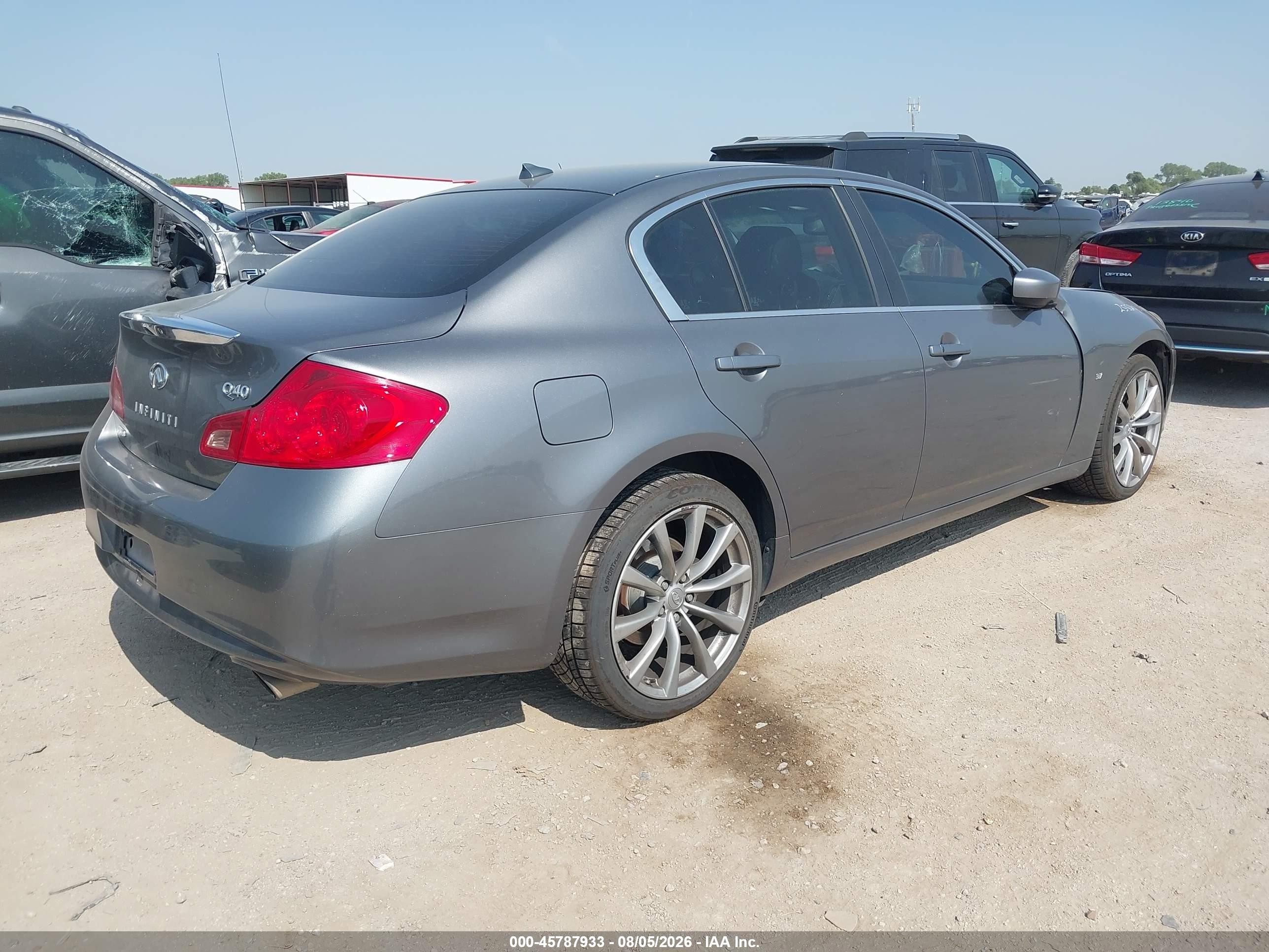 2015 Infiniti Q40 Gray vin: JN1CV6AR2FM524771
