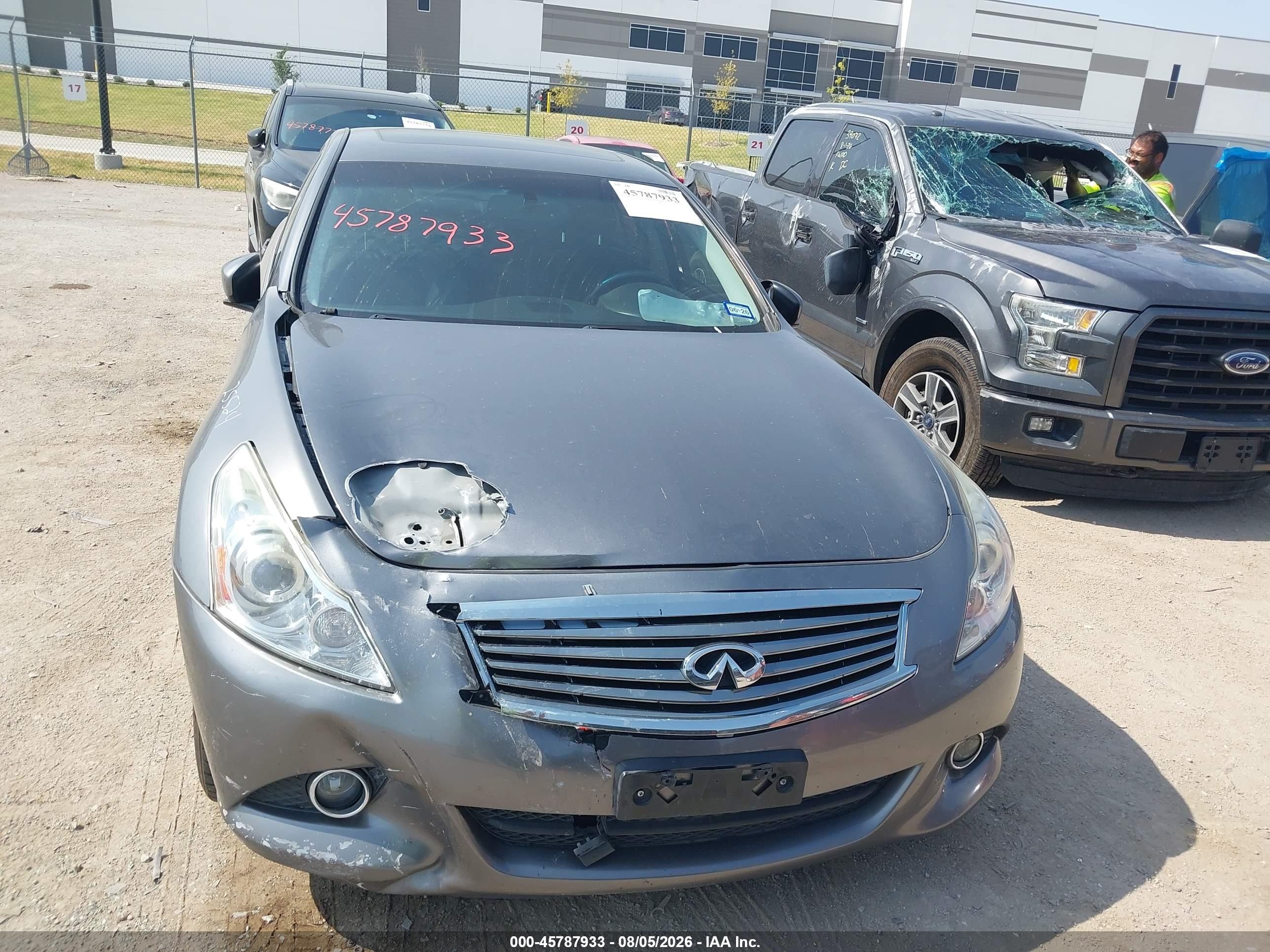 2015 Infiniti Q40 Gray vin: JN1CV6AR2FM524771