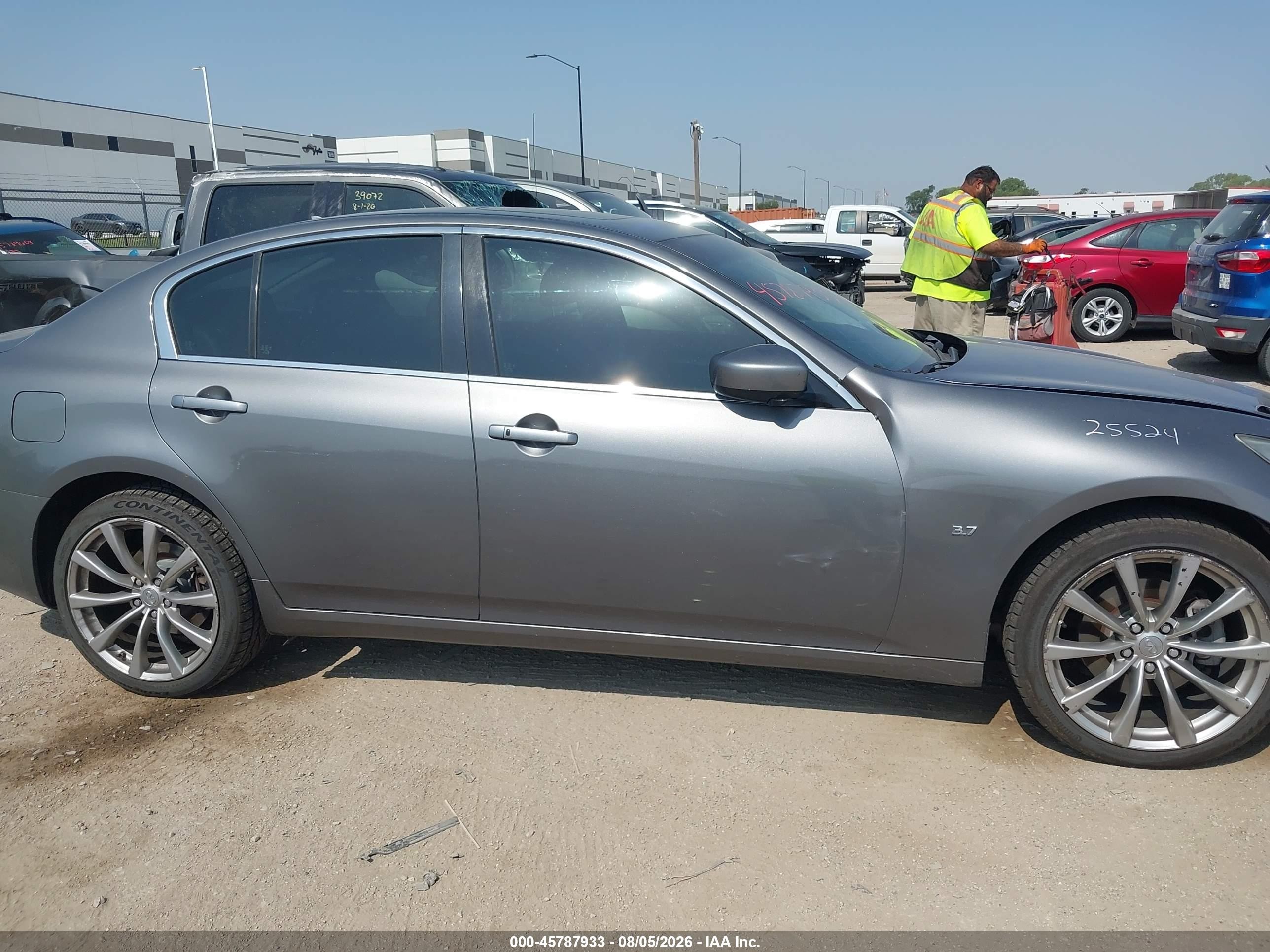 2015 Infiniti Q40 Gray vin: JN1CV6AR2FM524771