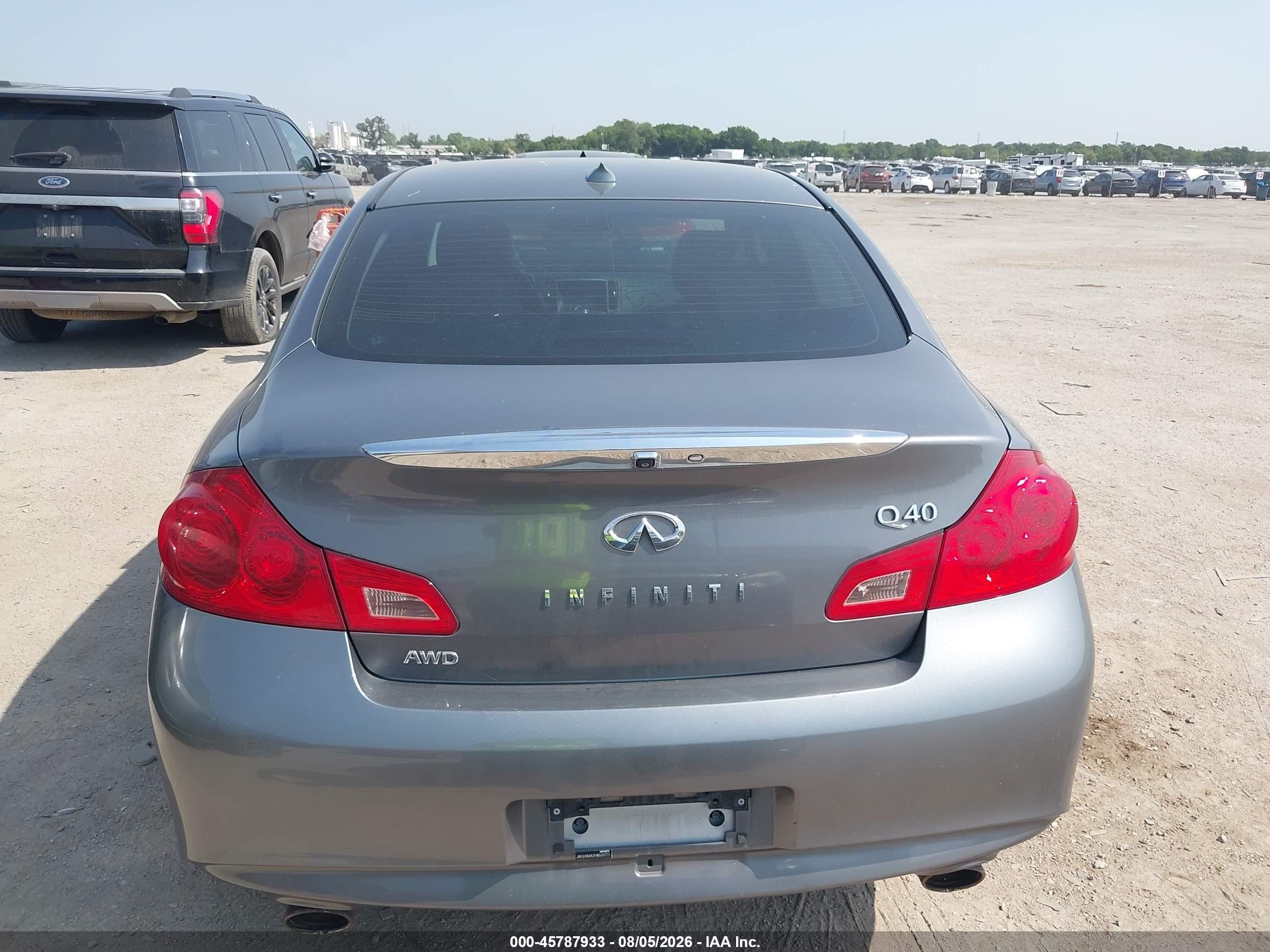 2015 Infiniti Q40 Gray vin: JN1CV6AR2FM524771