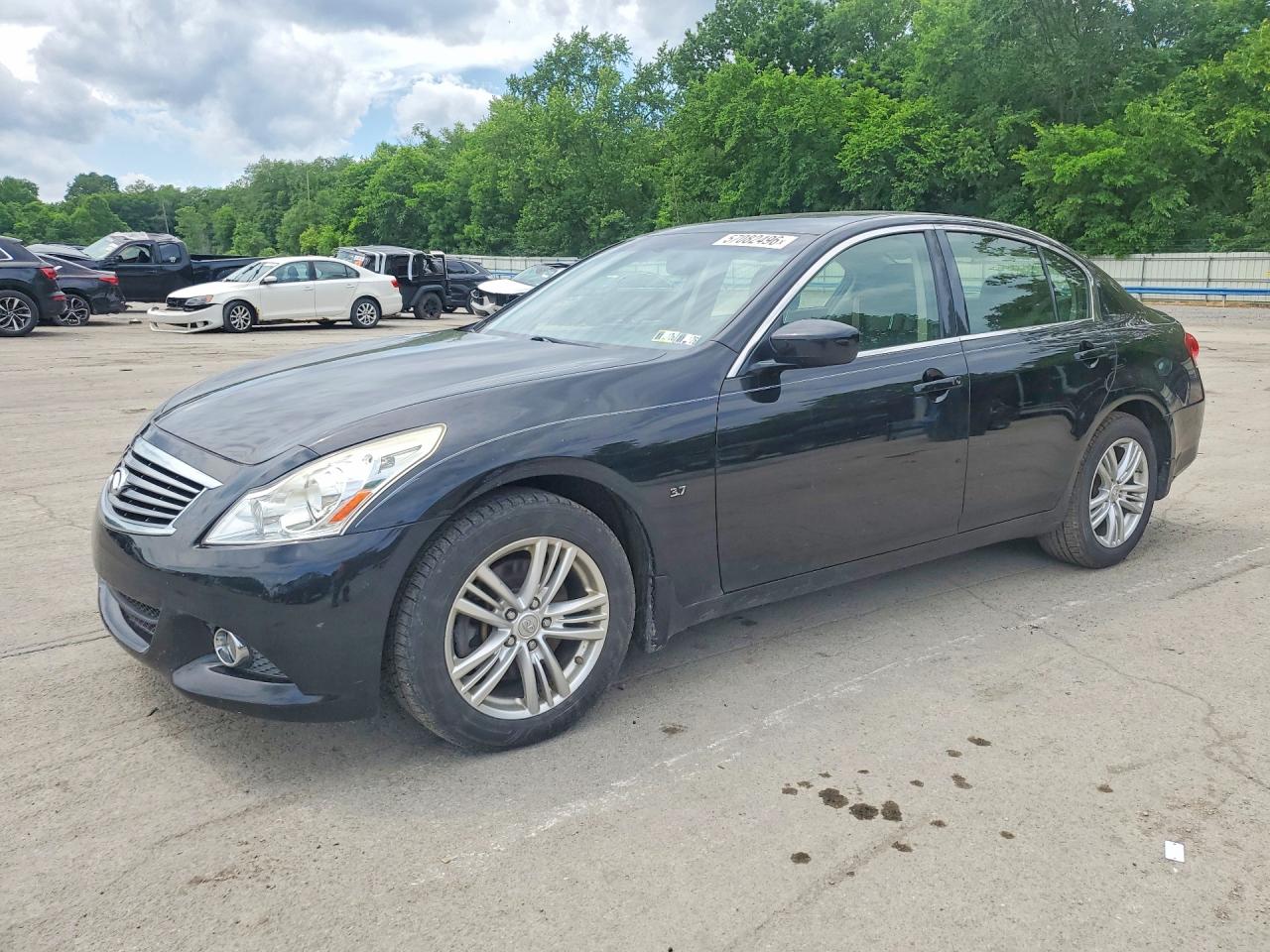 2015 Infiniti Q40 Base Black vin: JN1CV6AR2FM650113