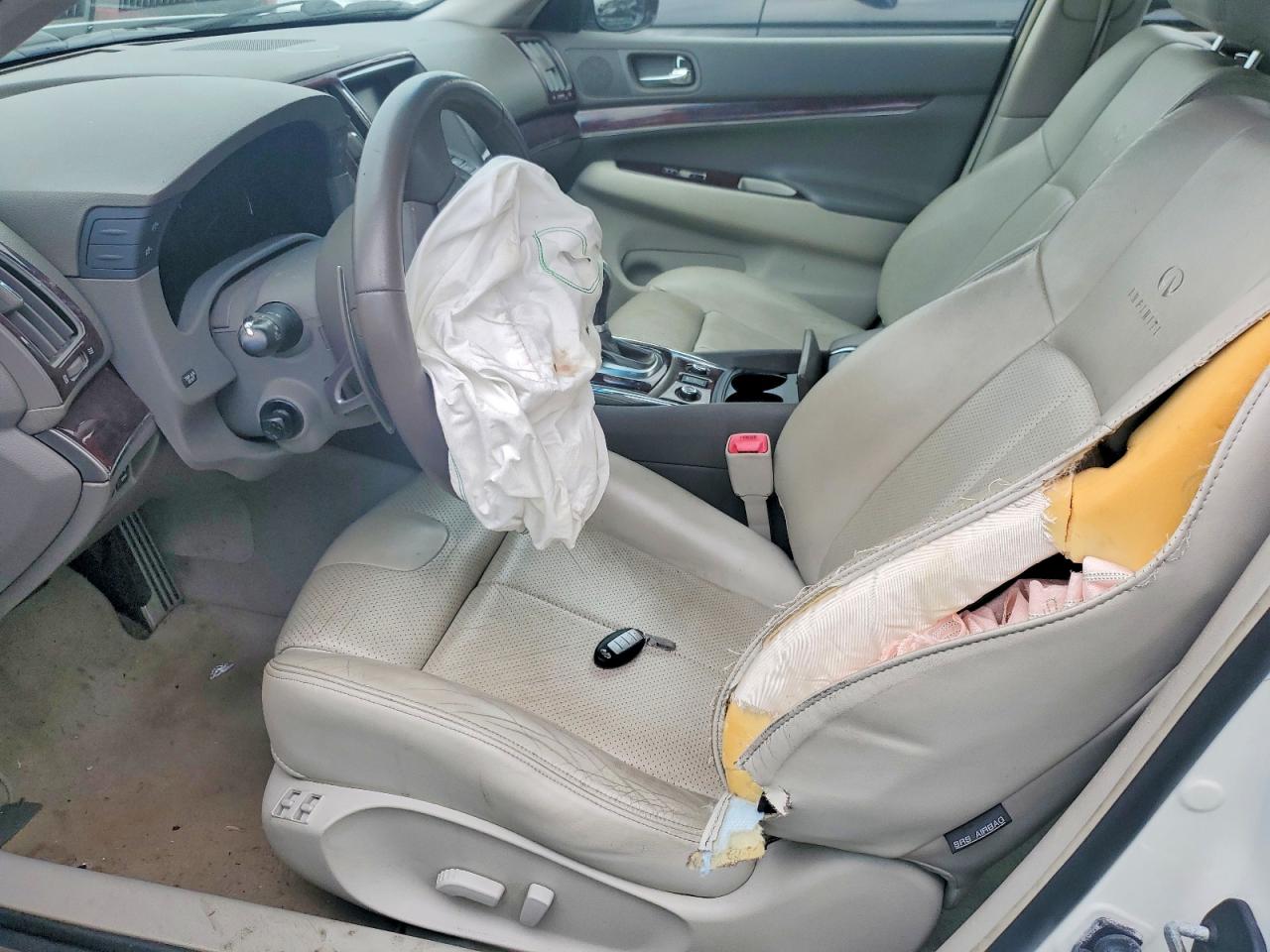 2010 Infiniti G37 Белый vin: JN1CV6AR3AM454027