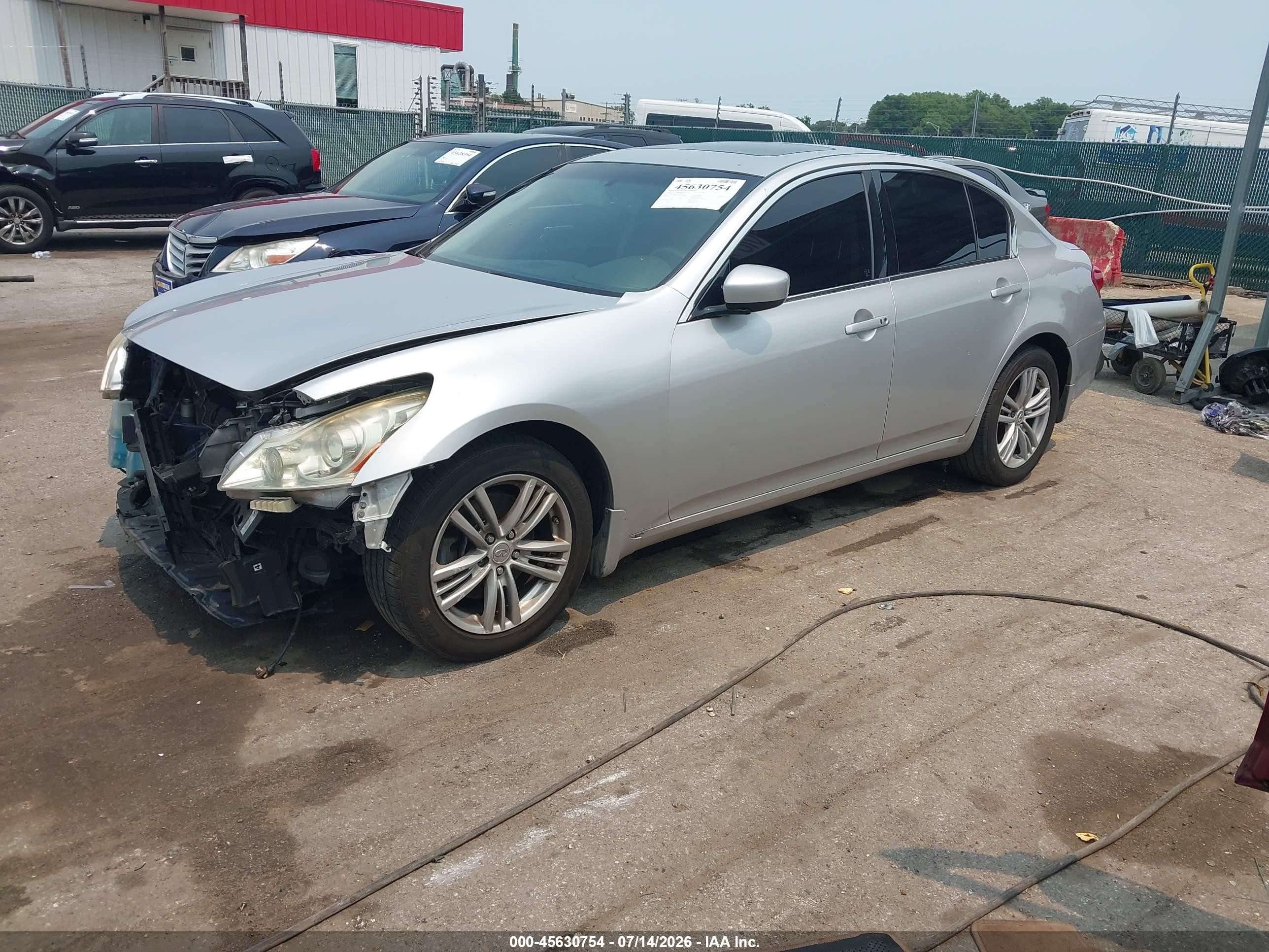 2010 Infiniti G37x   Silver vin: JN1CV6AR3AM456649