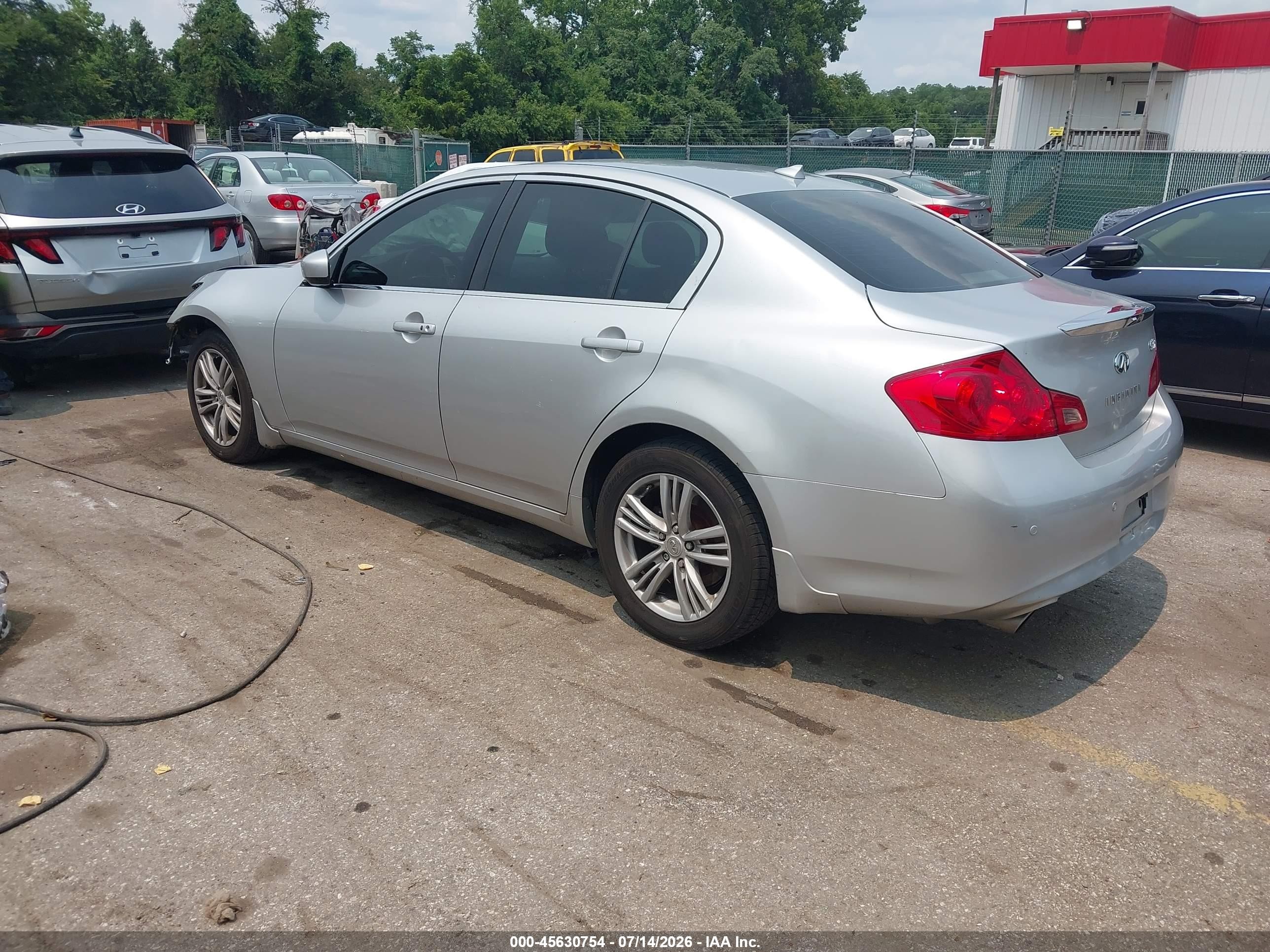 2010 Infiniti G37x   Silver vin: JN1CV6AR3AM456649