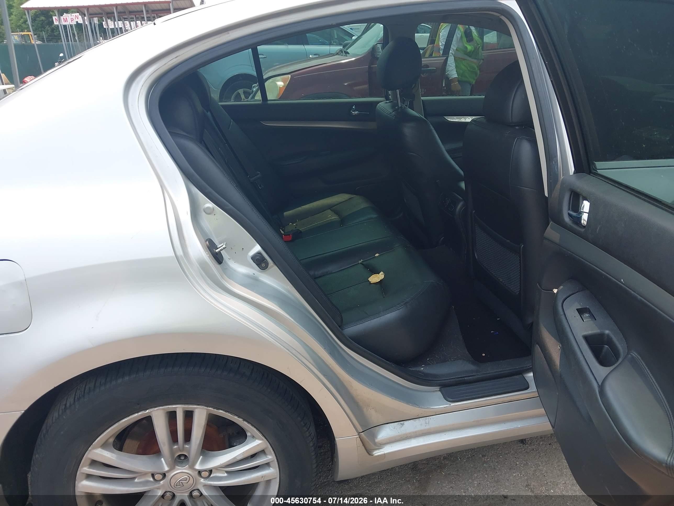 2010 Infiniti G37x   Silver vin: JN1CV6AR3AM456649