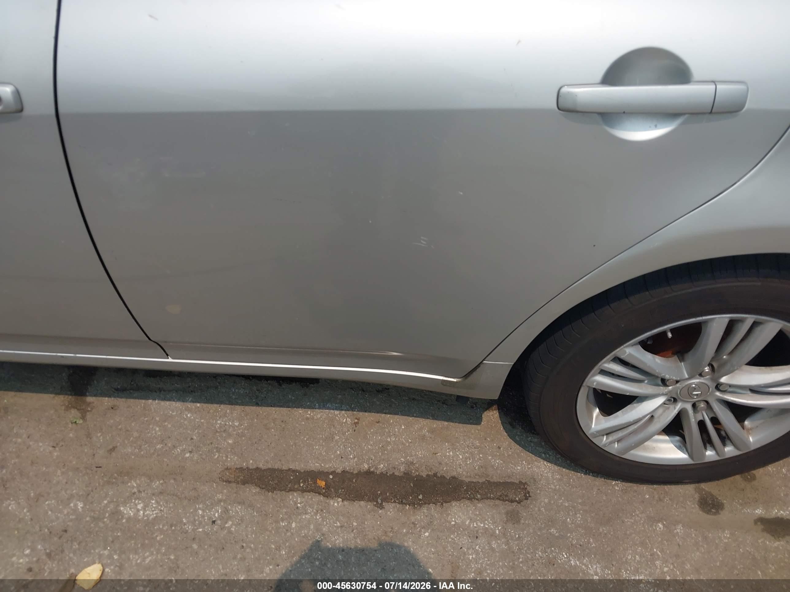2010 Infiniti G37x   Silver vin: JN1CV6AR3AM456649