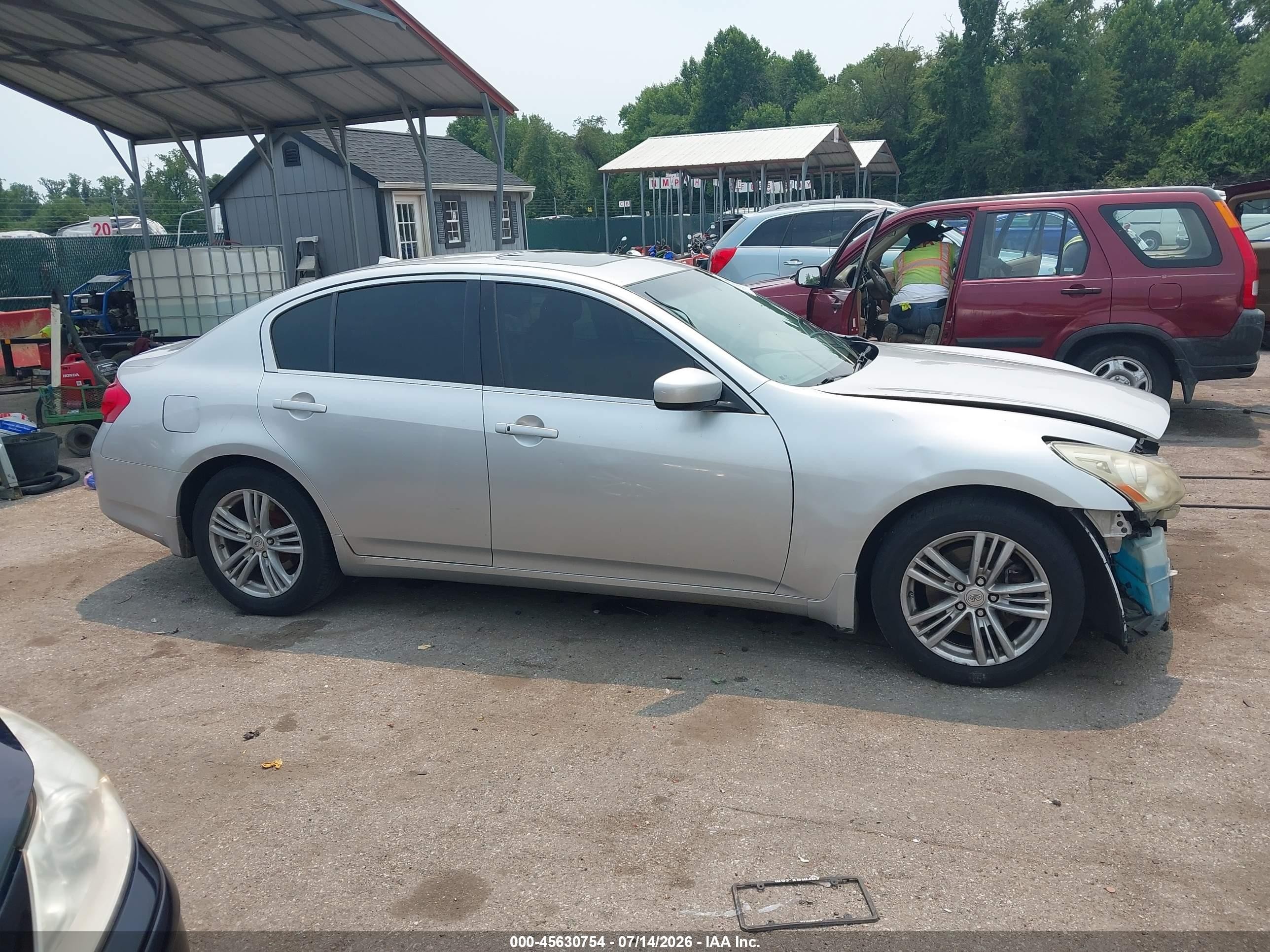 2010 Infiniti G37x   Silver vin: JN1CV6AR3AM456649
