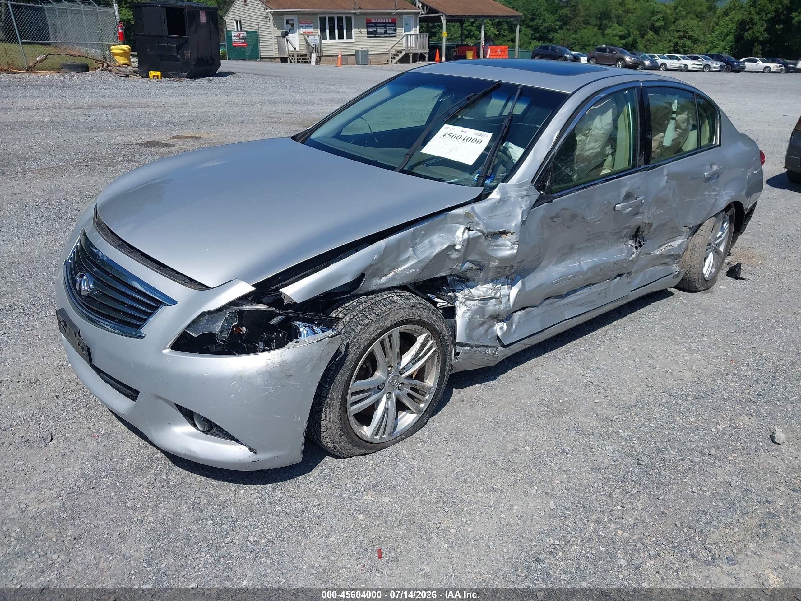 2011 Infiniti G37x Серебряный vin: JN1CV6AR3BM355192