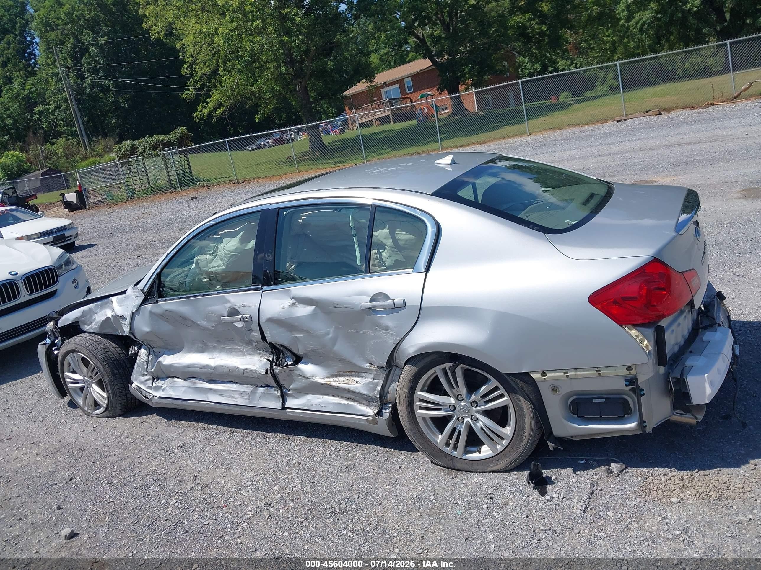 2011 Infiniti G37x Серебряный vin: JN1CV6AR3BM355192