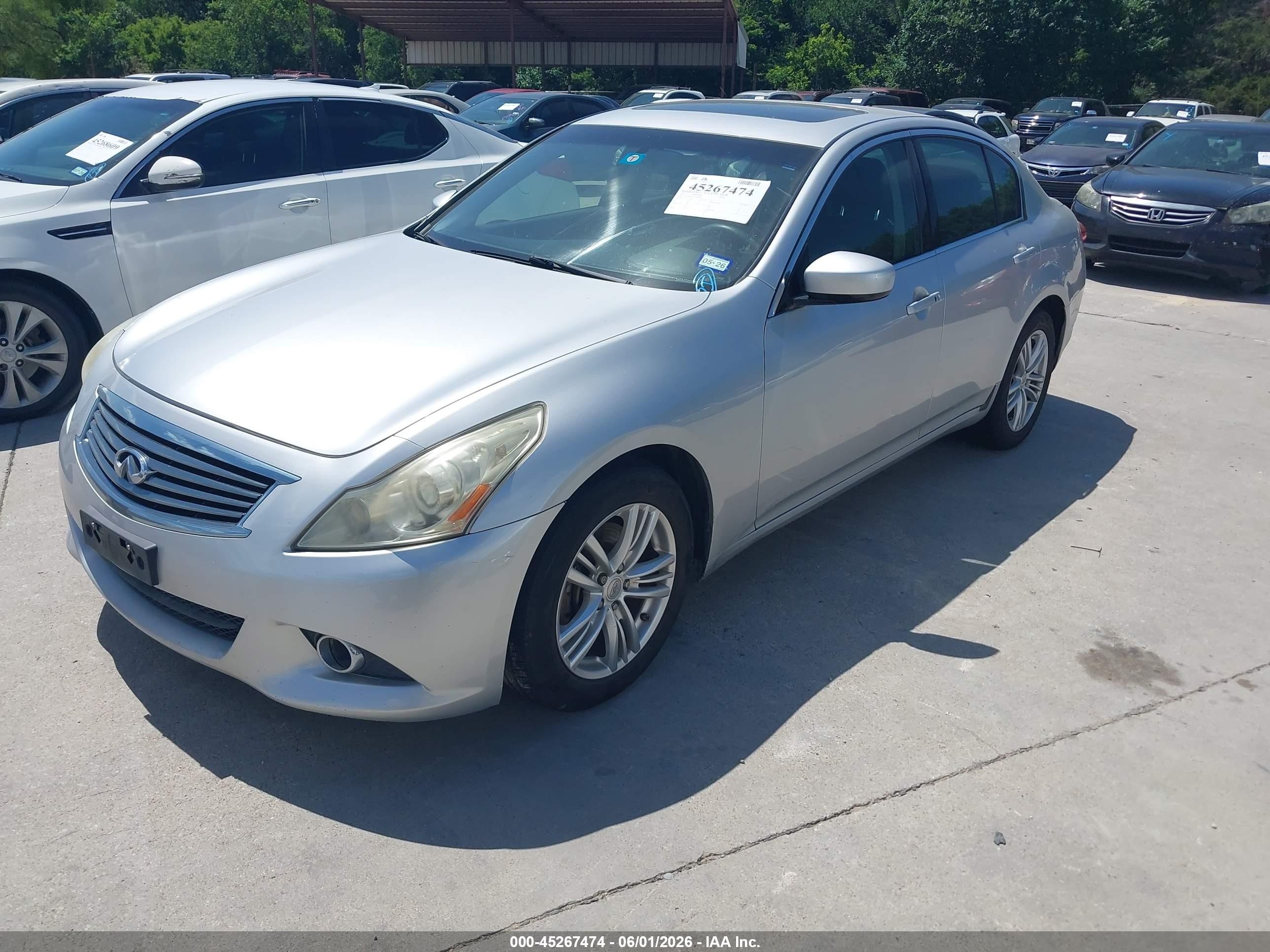 2011 Infiniti G37x Silver vin: JN1CV6AR3BM400891