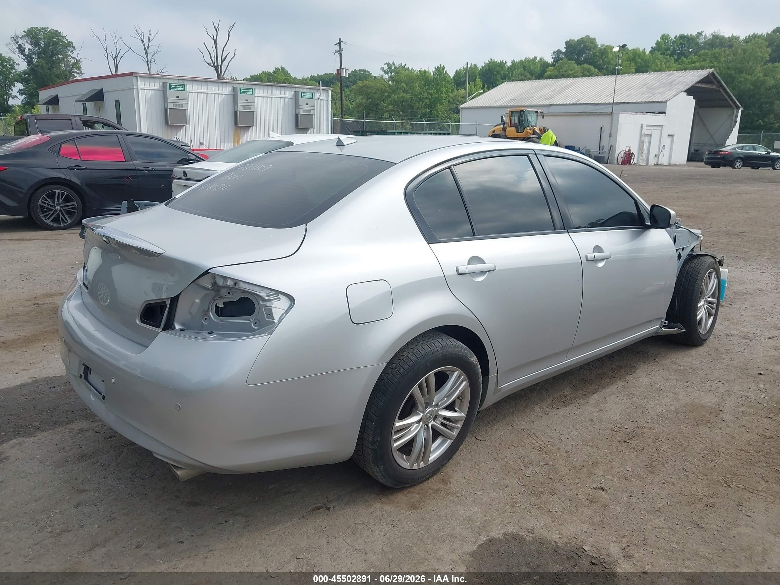 2011 Infiniti G37x   Silver vin: JN1CV6AR3BM401023