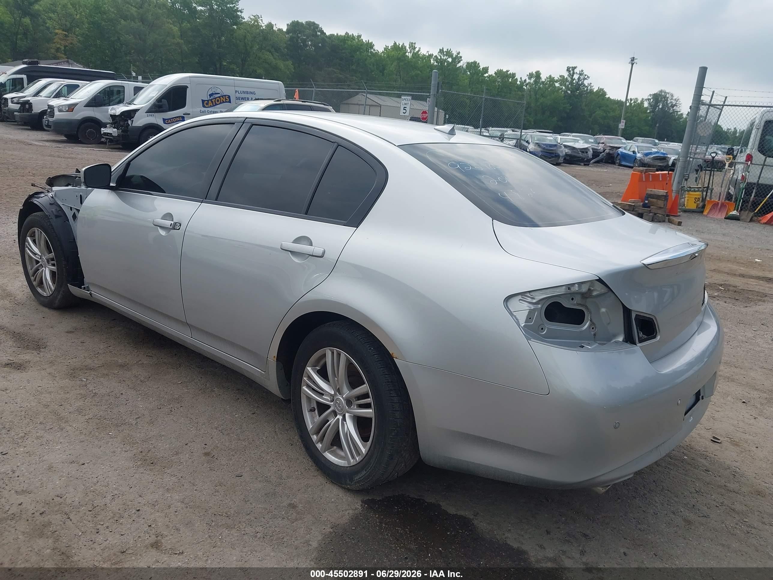 2011 Infiniti G37x   Silver vin: JN1CV6AR3BM401023