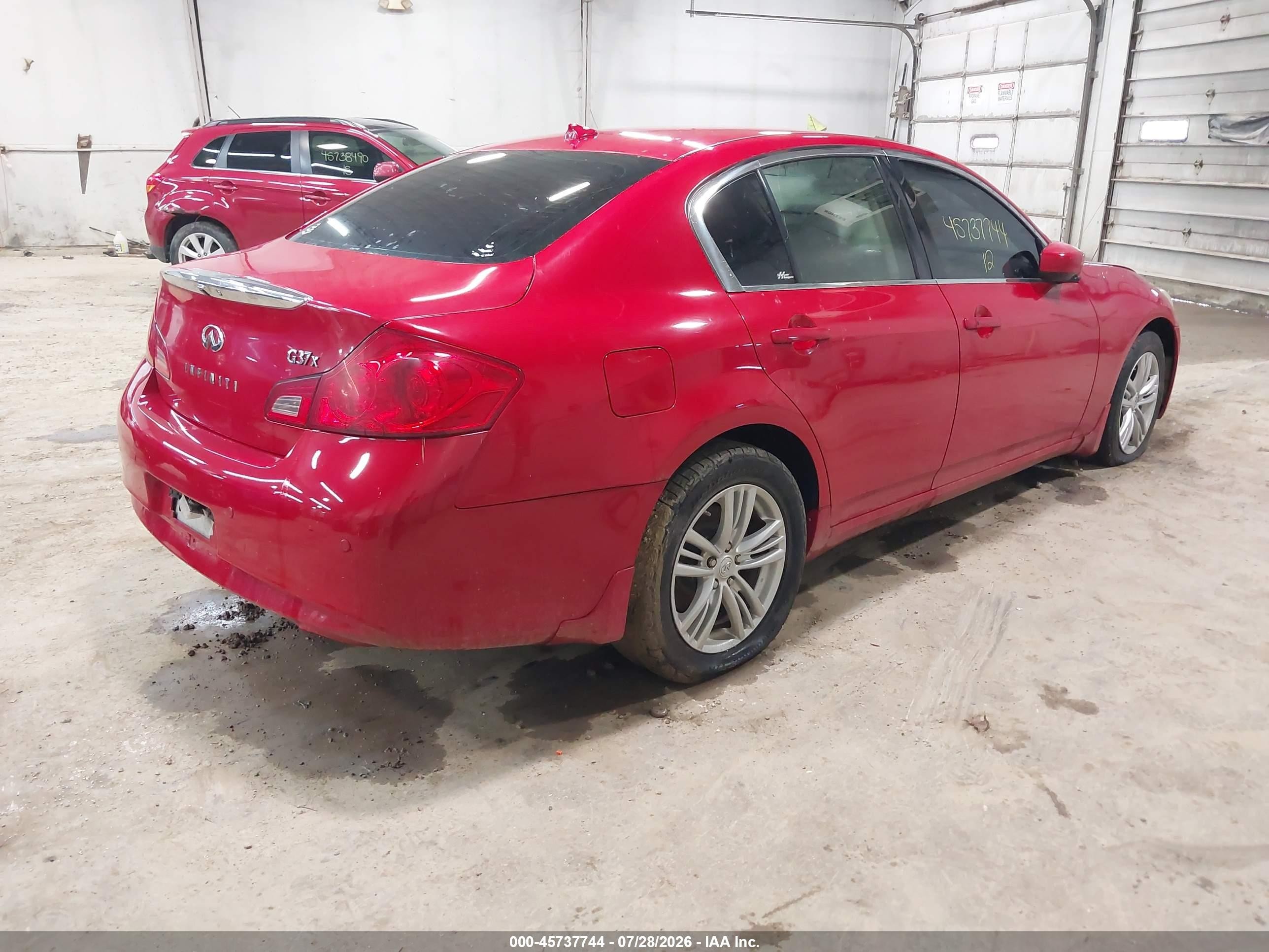 2012 Infiniti G37x   Red vin: JN1CV6AR3CM671905