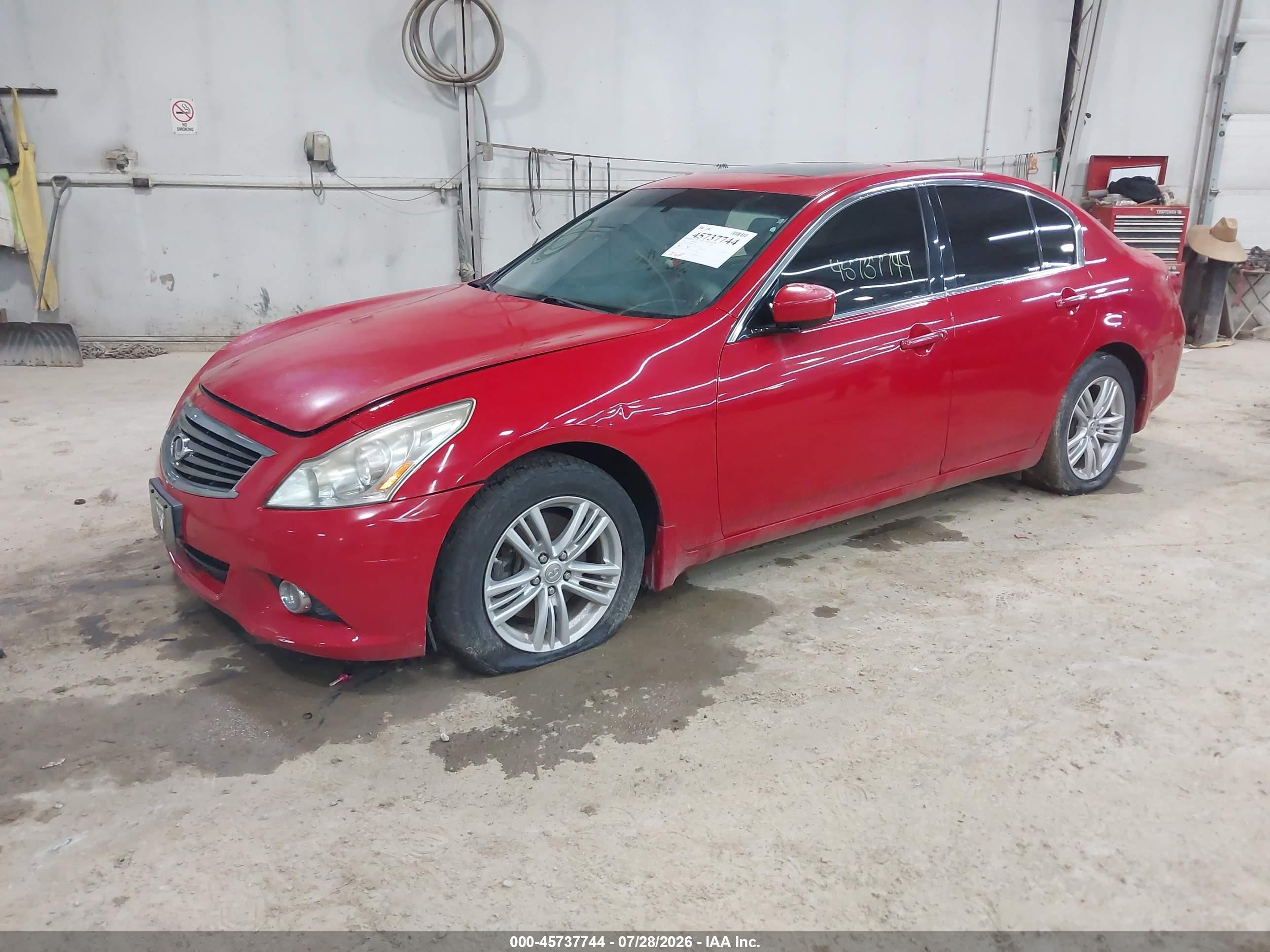 2012 Infiniti G37x   Red vin: JN1CV6AR3CM671905