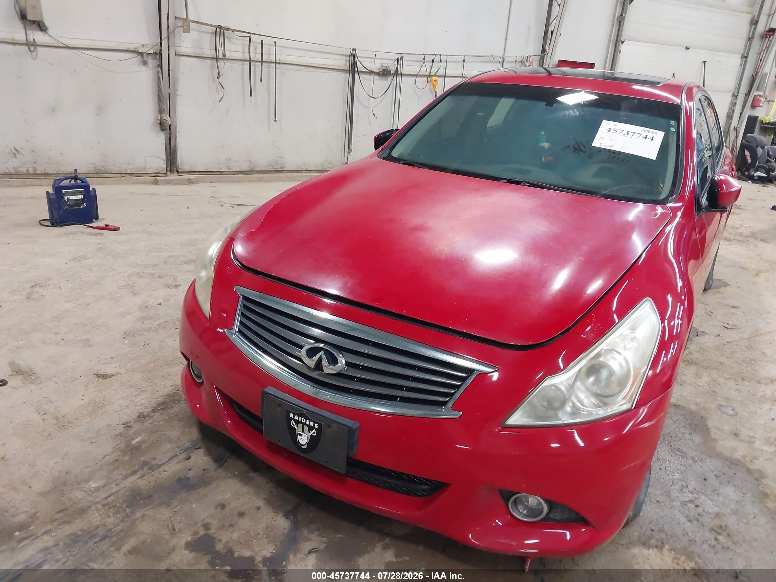2012 Infiniti G37x   Red vin: JN1CV6AR3CM671905