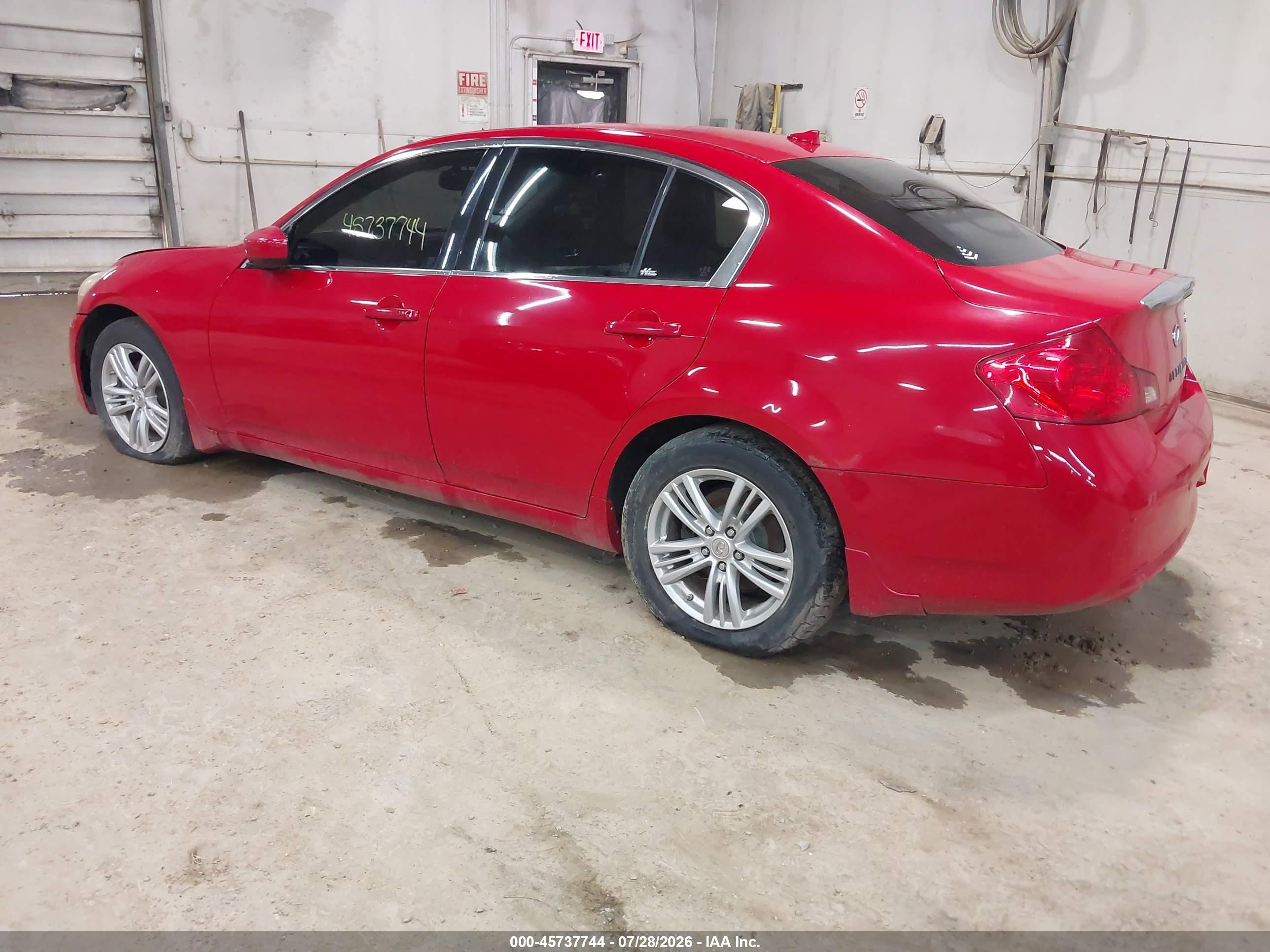 2012 Infiniti G37x   Red vin: JN1CV6AR3CM671905