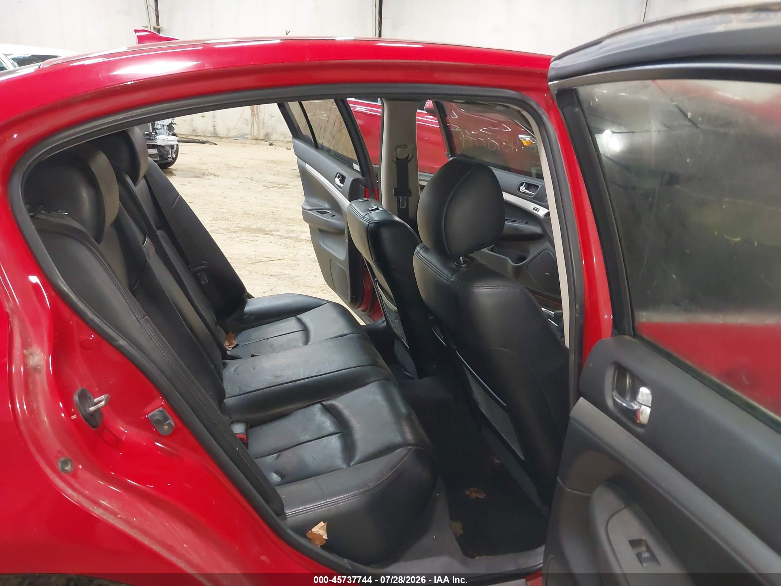 2012 Infiniti G37x   Red vin: JN1CV6AR3CM671905