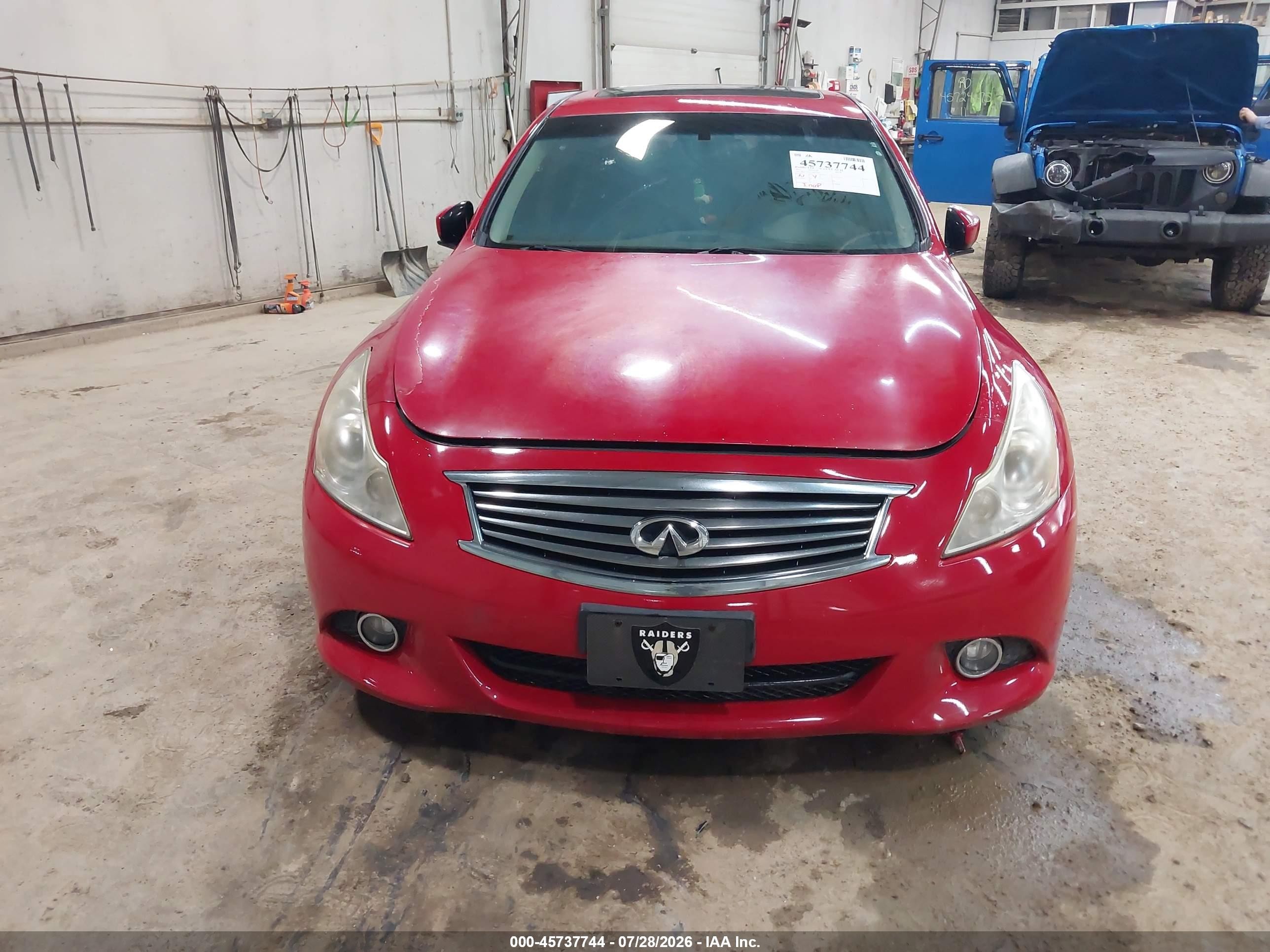 2012 Infiniti G37x   Red vin: JN1CV6AR3CM671905
