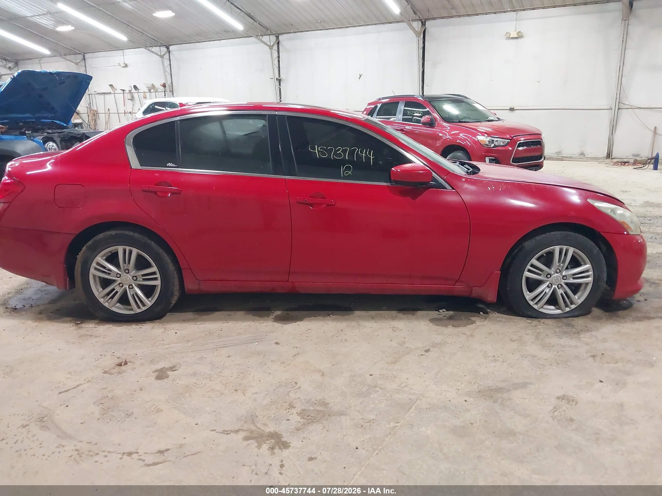 2012 Infiniti G37x   Red vin: JN1CV6AR3CM671905