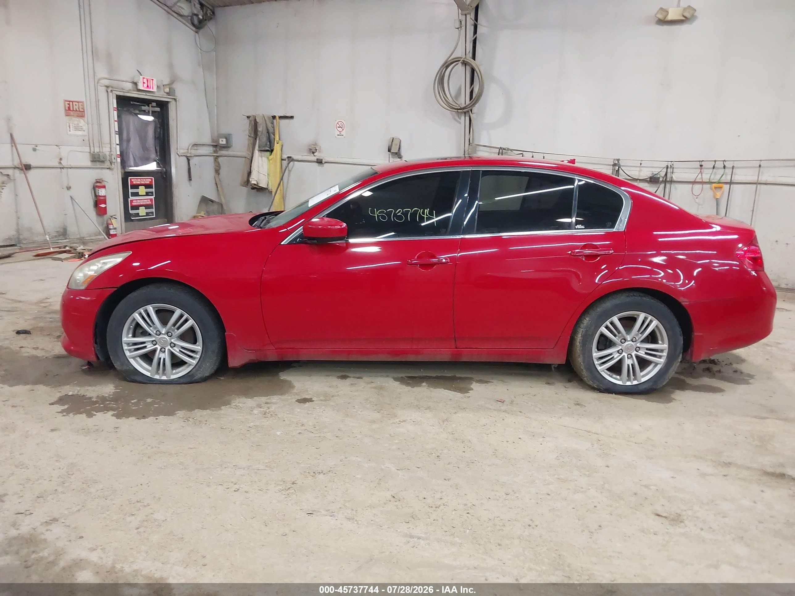 2012 Infiniti G37x   Red vin: JN1CV6AR3CM671905