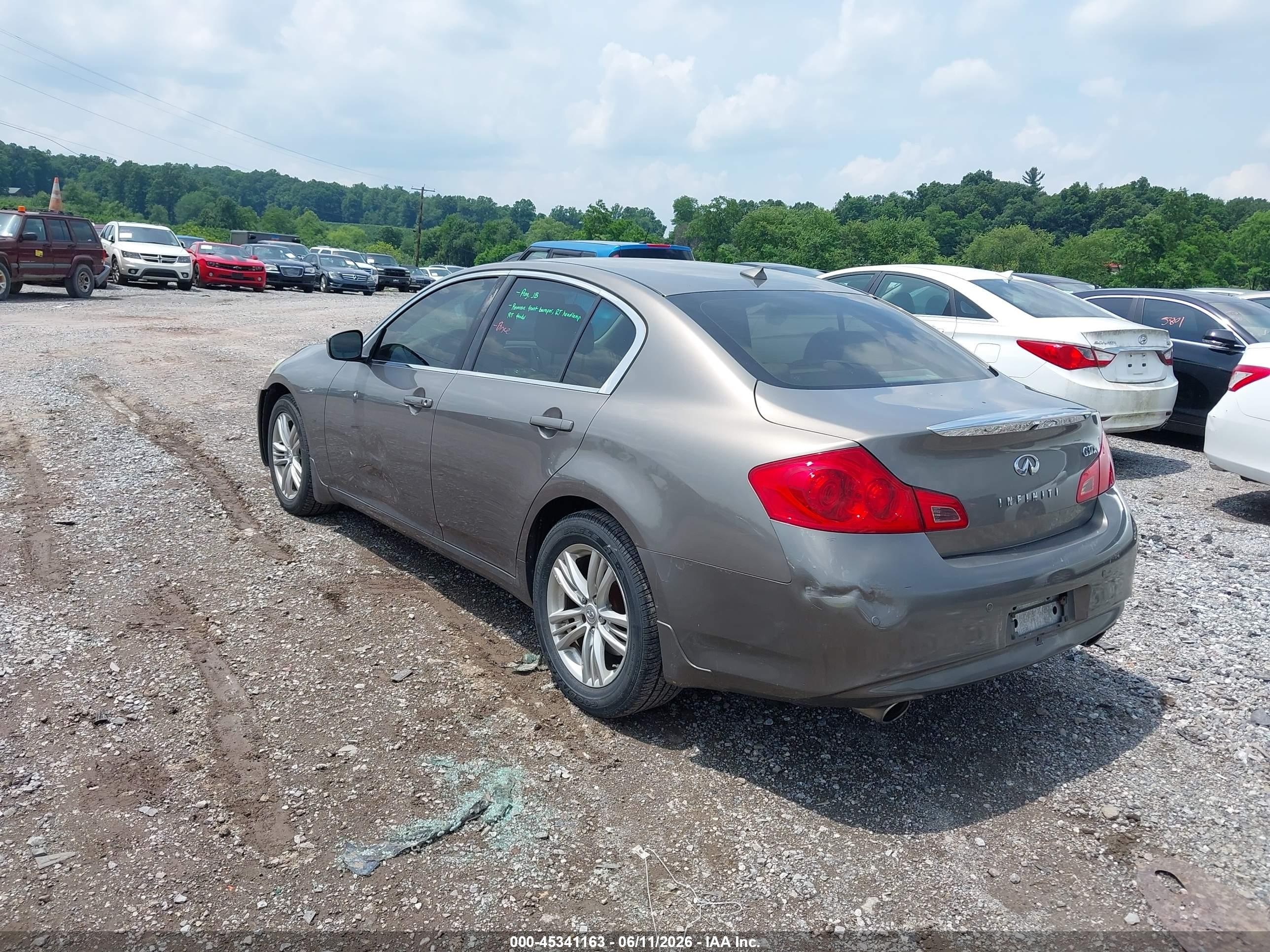 2012 Infiniti G37x   Champagne vin: JN1CV6AR3CM674383