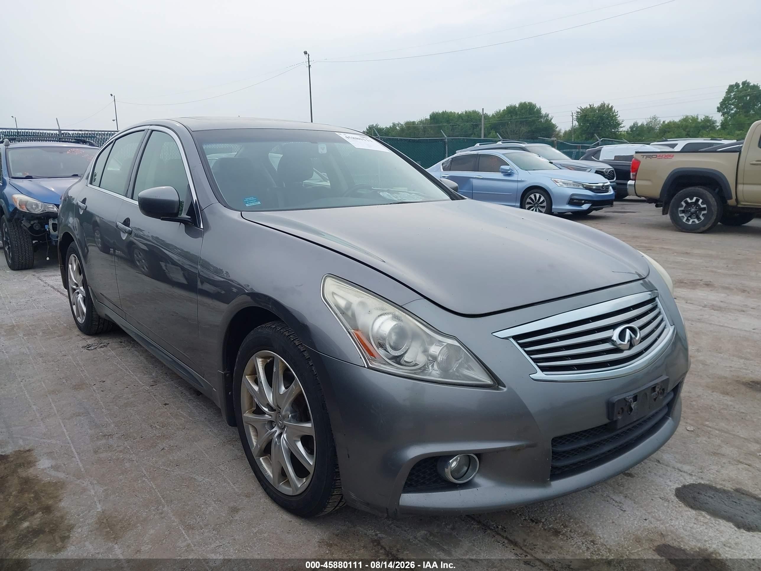 2012 Infiniti G37x   Gray vin: JN1CV6AR3CM678465