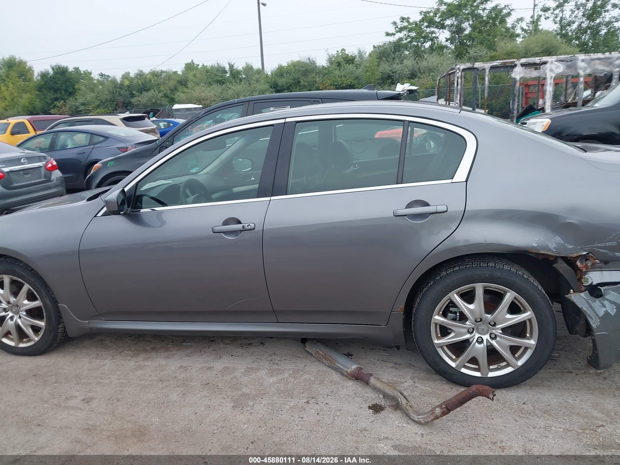 2012 Infiniti G37x   Gray vin: JN1CV6AR3CM678465
