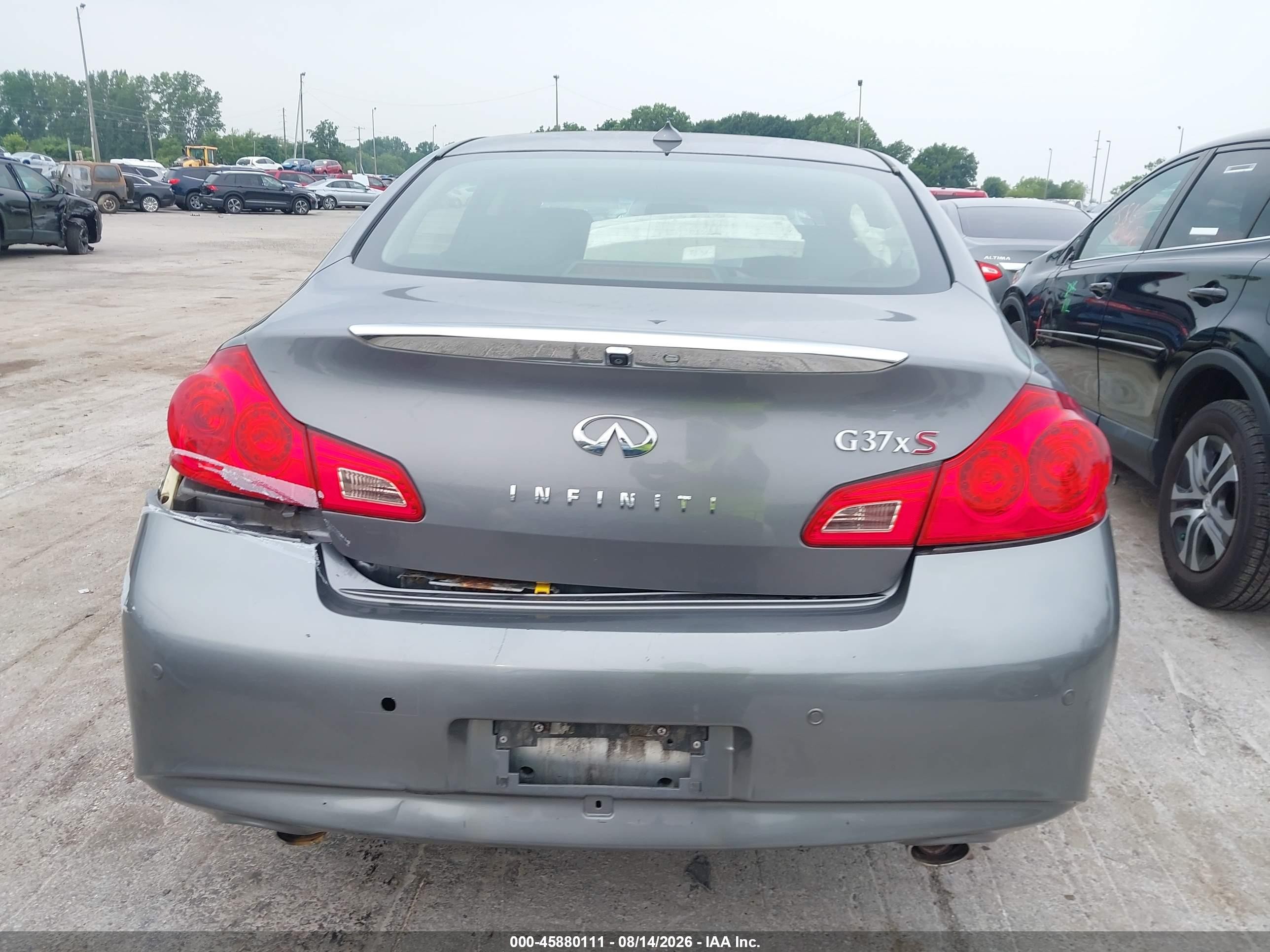 2012 Infiniti G37x   Gray vin: JN1CV6AR3CM678465